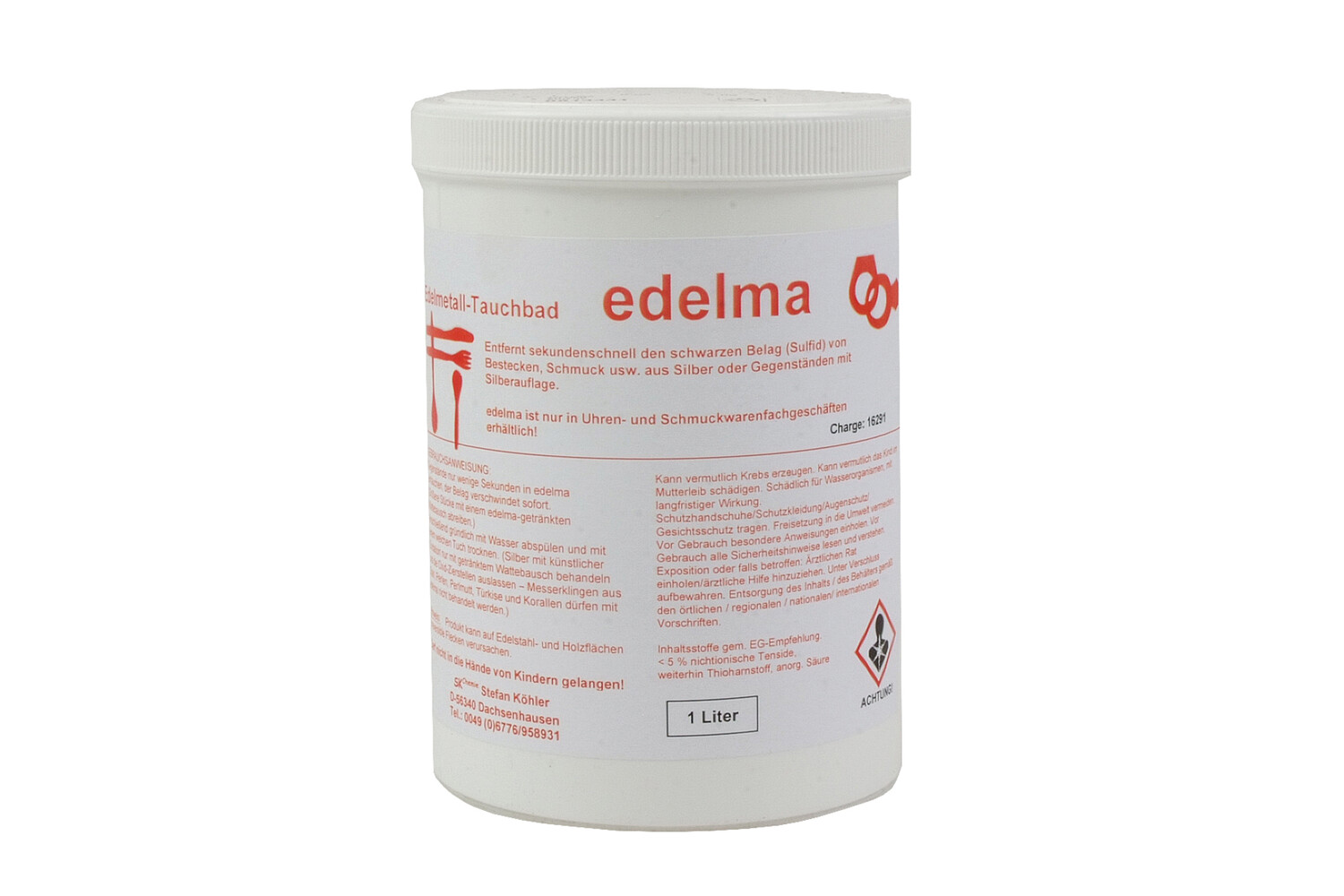 Zilverbad 1 liter Edelma