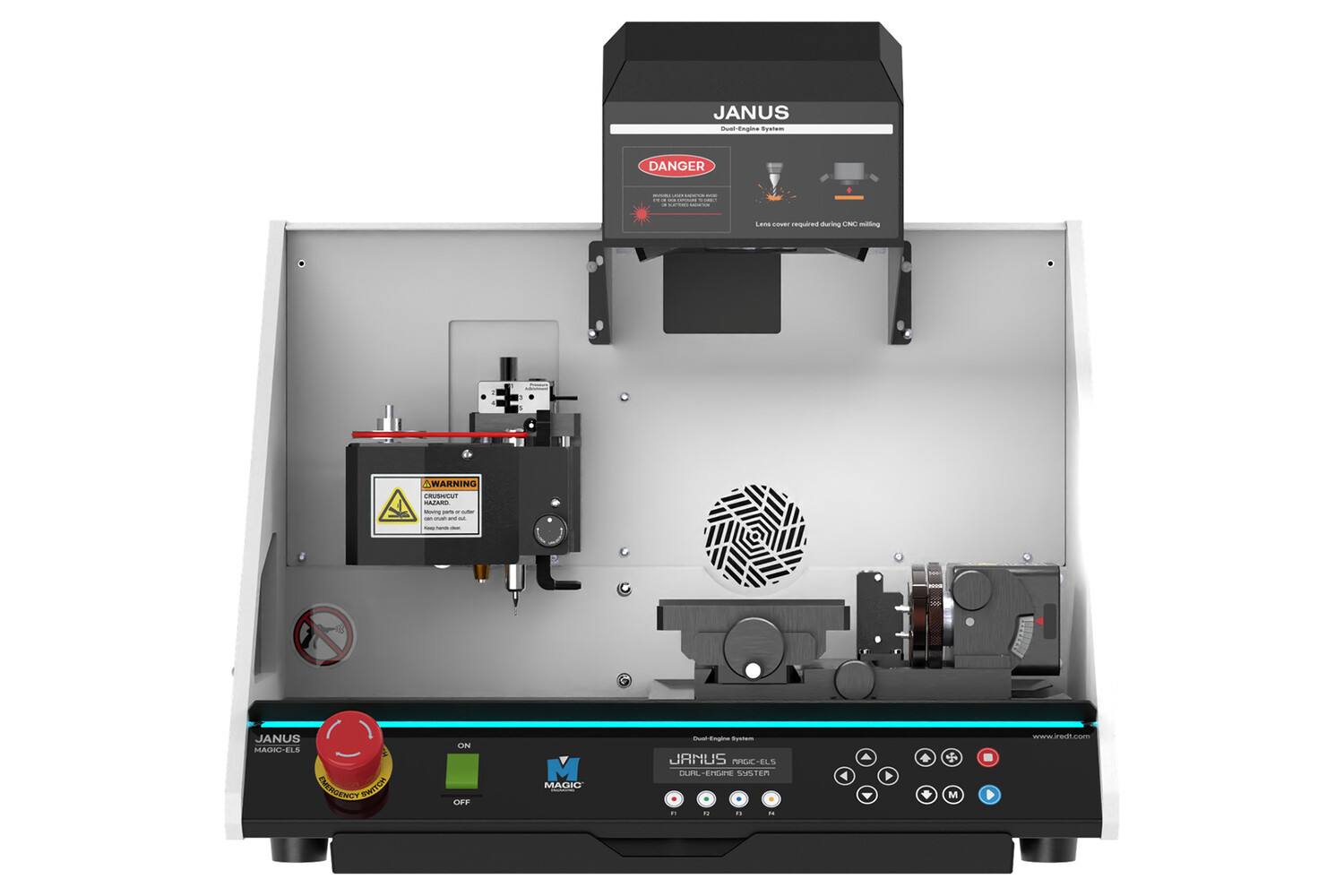 Graveuse combinée laser et CNC E7 Janus 30W