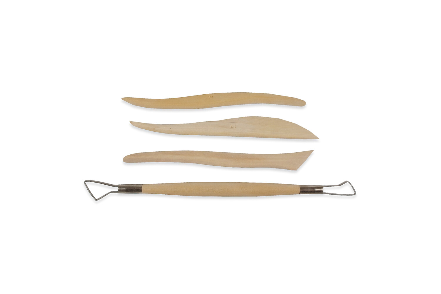 SPATULES A SCULPTER + 1 MIRETTE