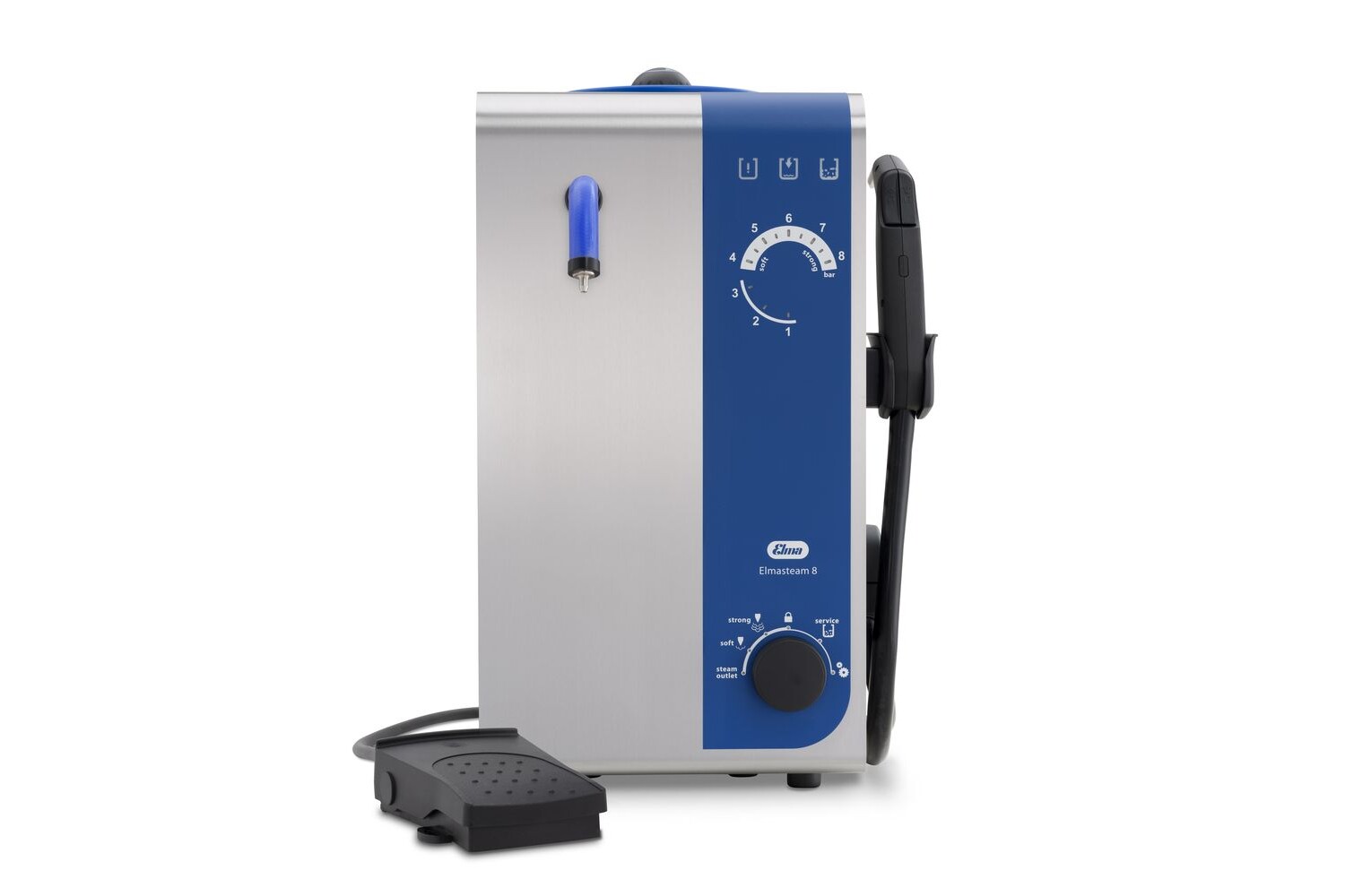 ELMASTEAM 8 BASIC - 5 LITRES  AVEC BUSE FIXE ET PÉDALE (A)