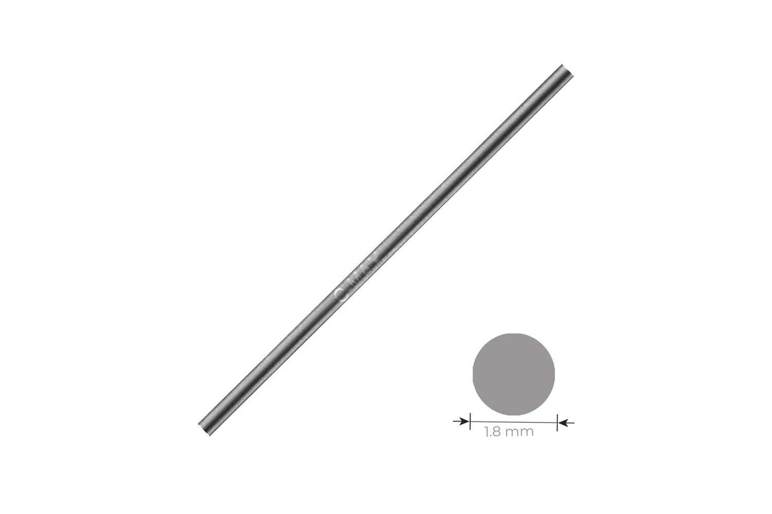 C-MAX carbide steker rond 1.8 mm