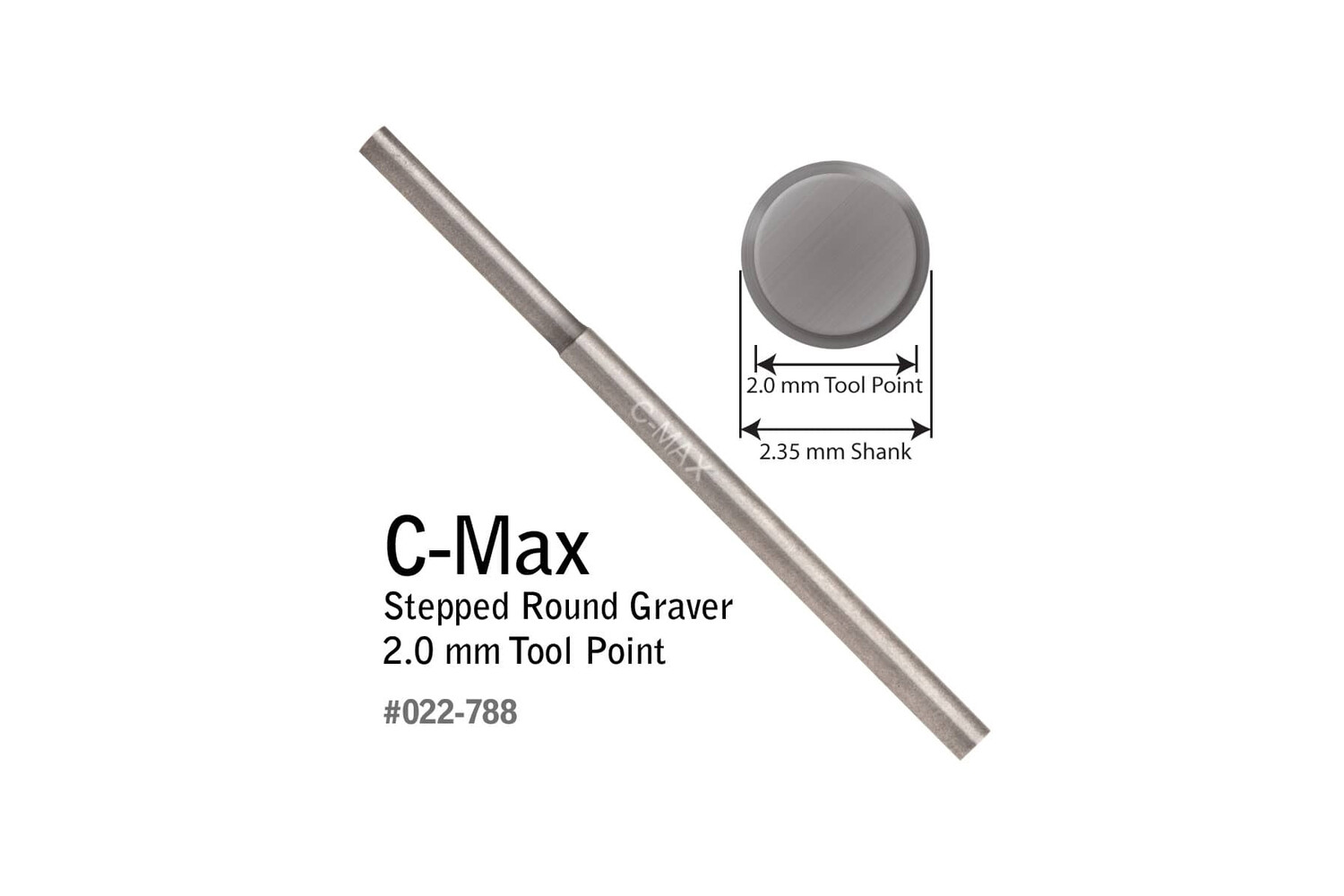 ÉCHOPPE RONDE C-MAX GRADUÉE, 2,0 MM