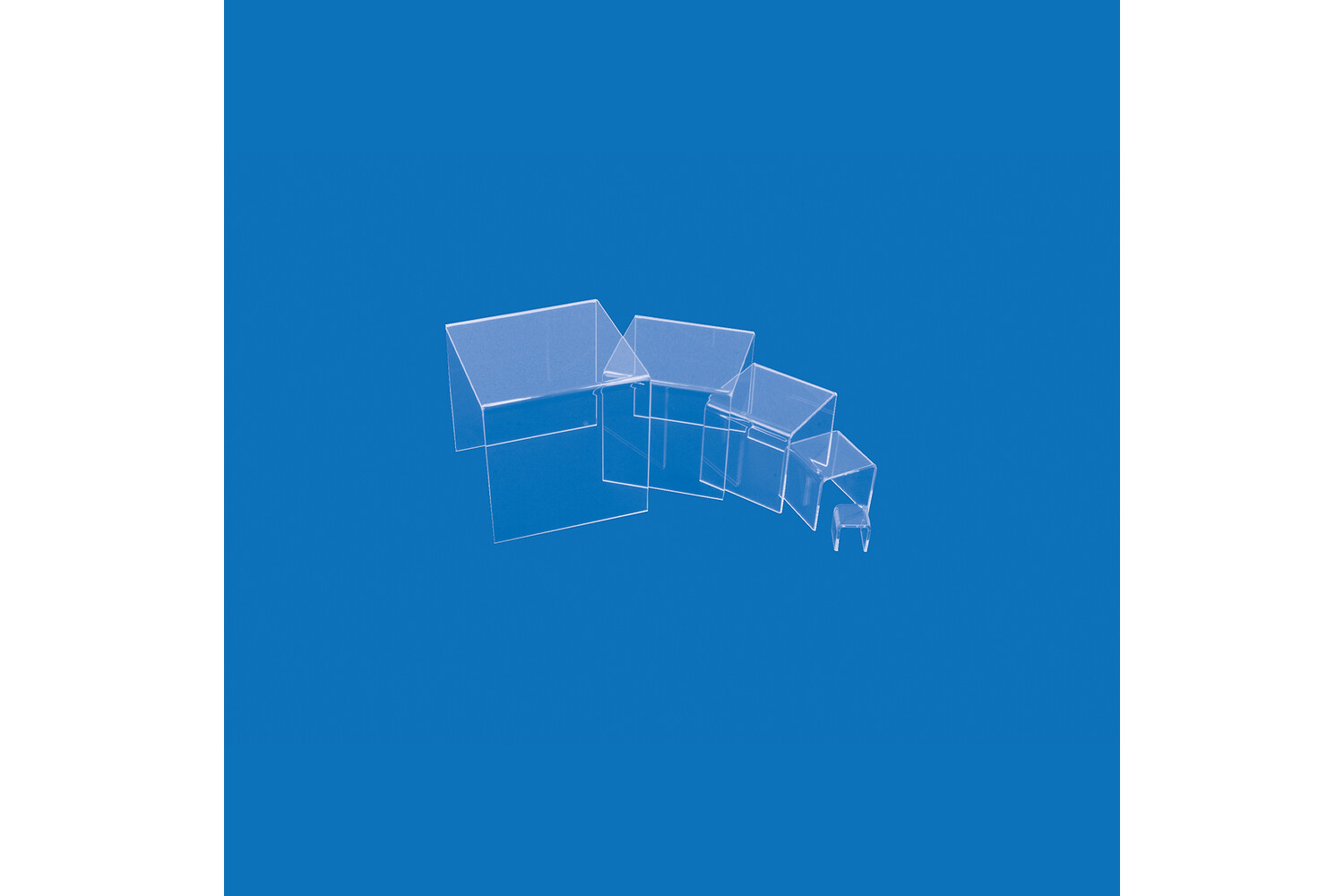 SET DE 5 PRÉSENTOIRS À ÉTAGES-TRANSPARENTS