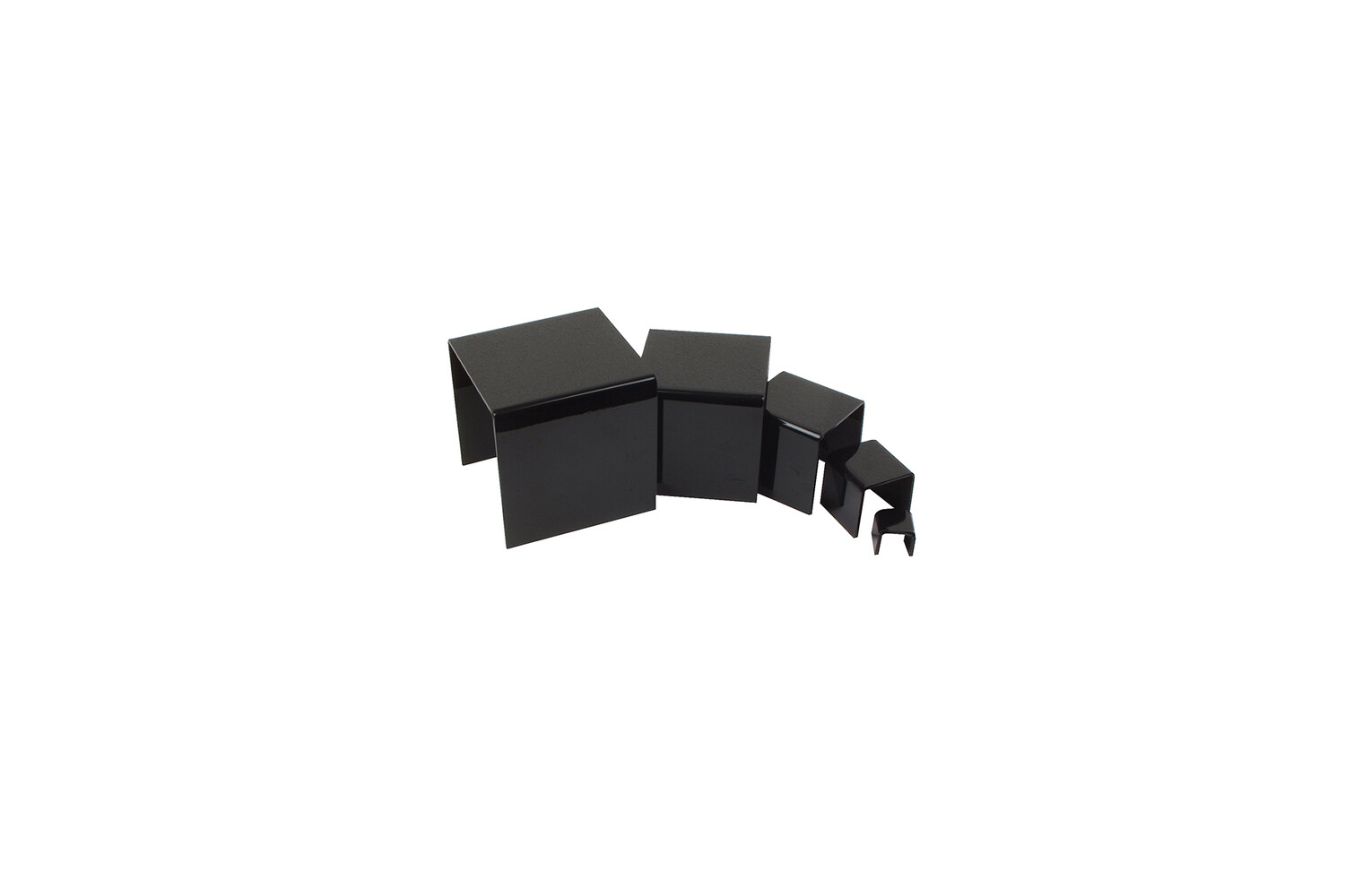 SET DE 5 PRÉSENTOIRS À ÉTAGES- NOIRS
