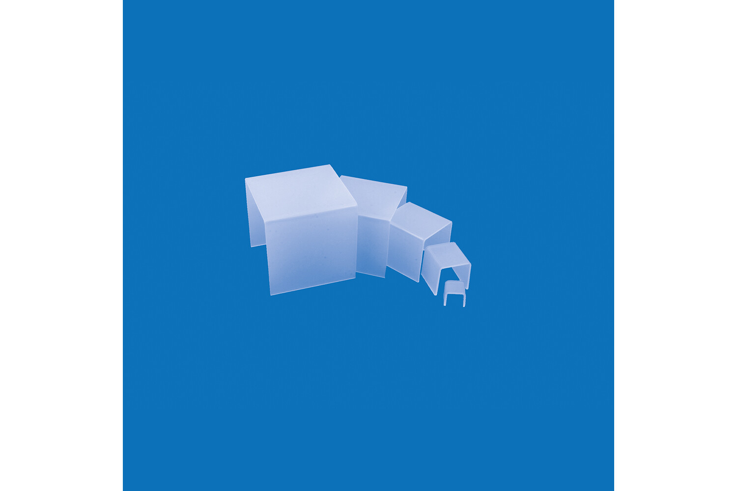 Set display trap wit - 5 stuks