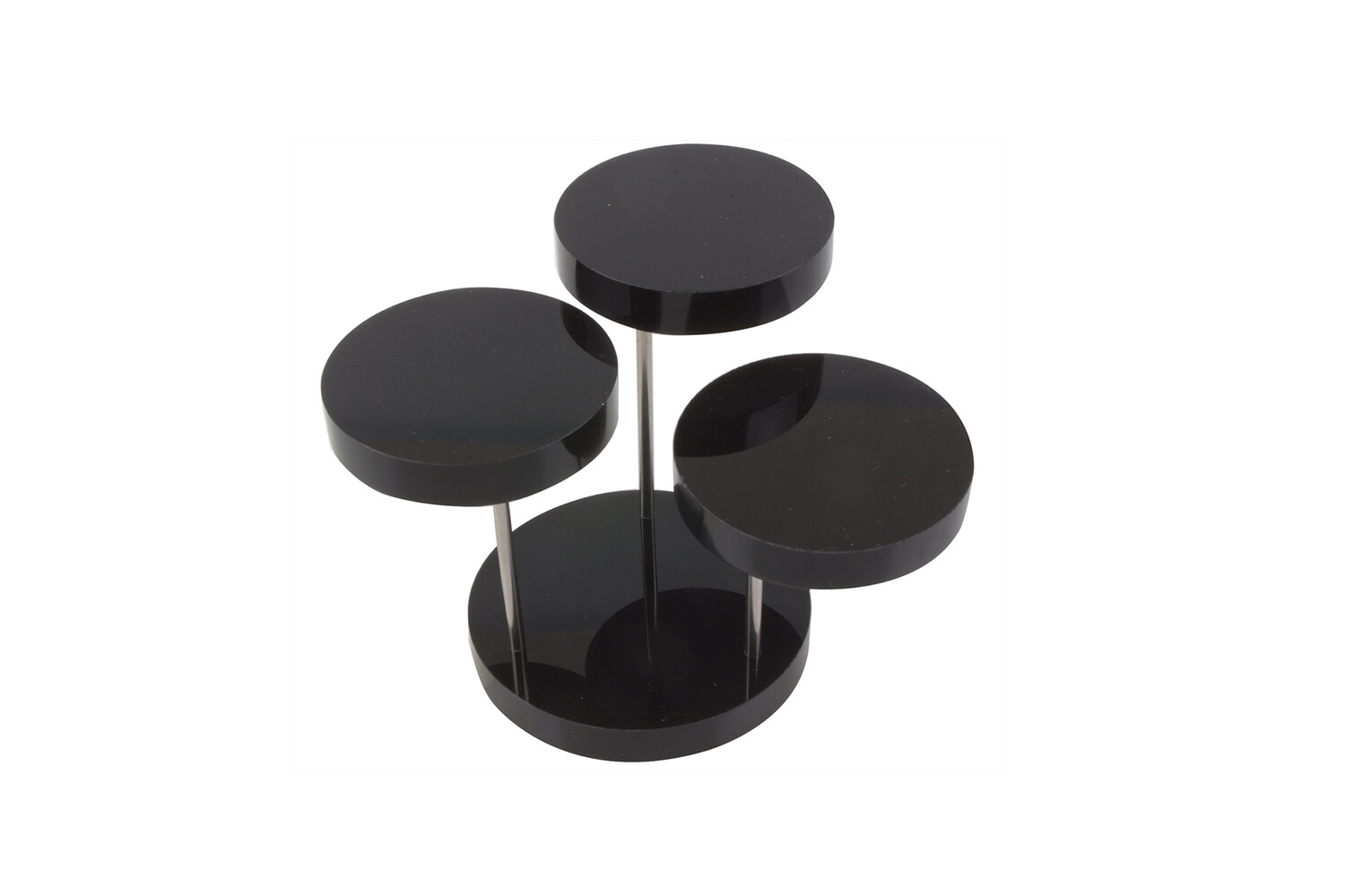 SET DE PRÉSENTOIRS 3 PLATEAUX-NOIRS