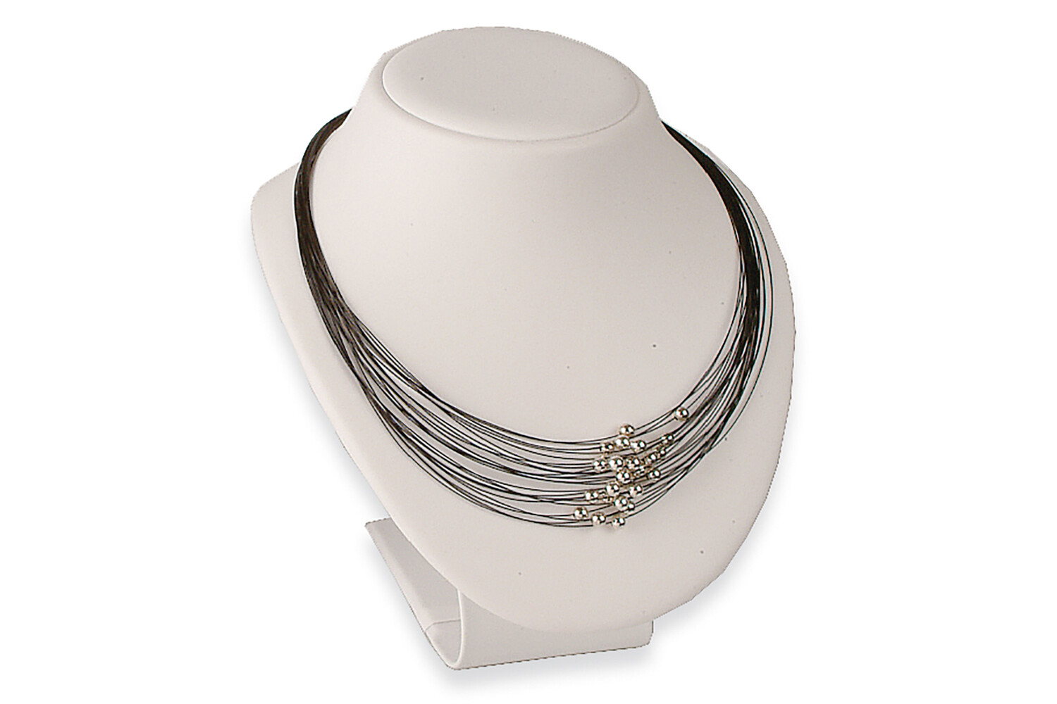 BUSTE SIMILI CUIR - BLANC