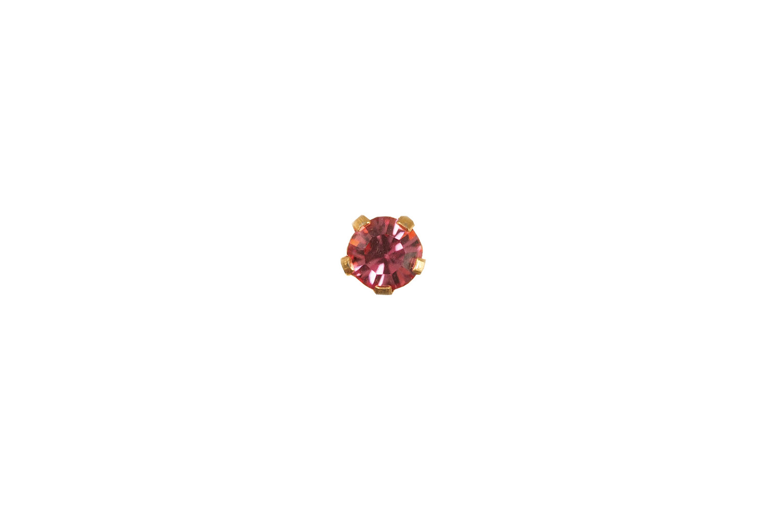  DZ EASY PIERCY -CHATON ROSE - DORÉ