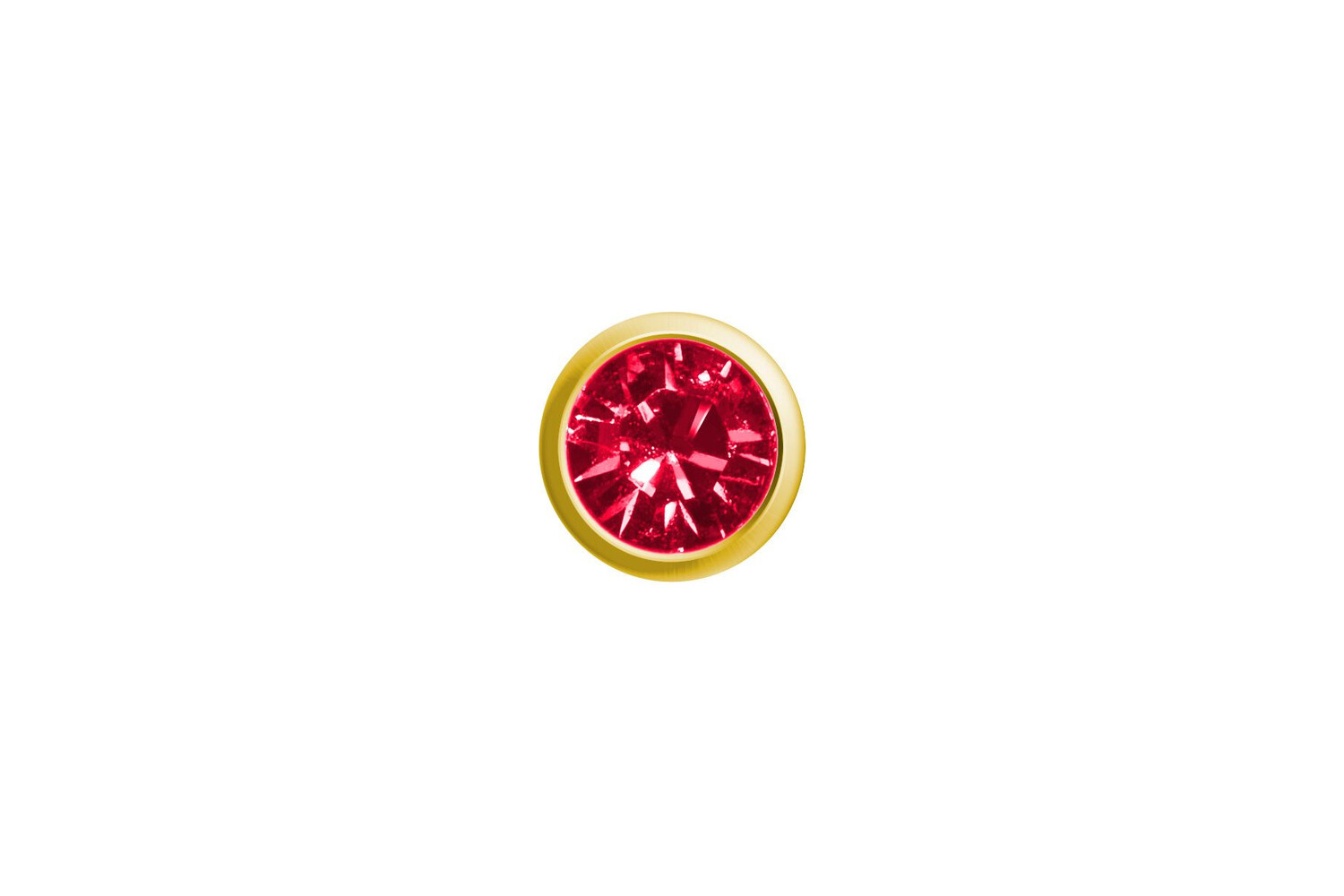 ! DZ. EASY PIERCY -  DORÉ - GRENAT IMITATION