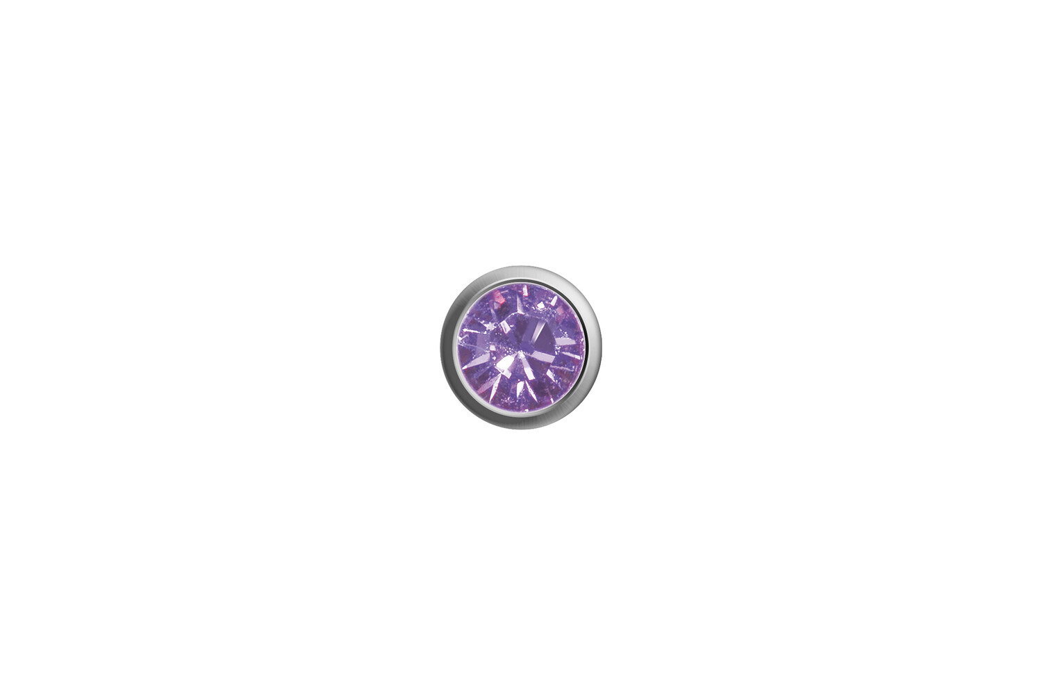! 4 PR EASY PIERCY -  TITANE - ALEXANDRITE IMITATION