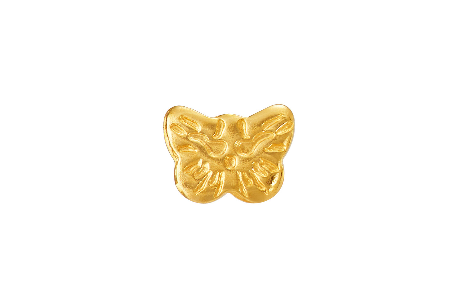 1 PAIRE DE B.O. PAPILLONS DOREES