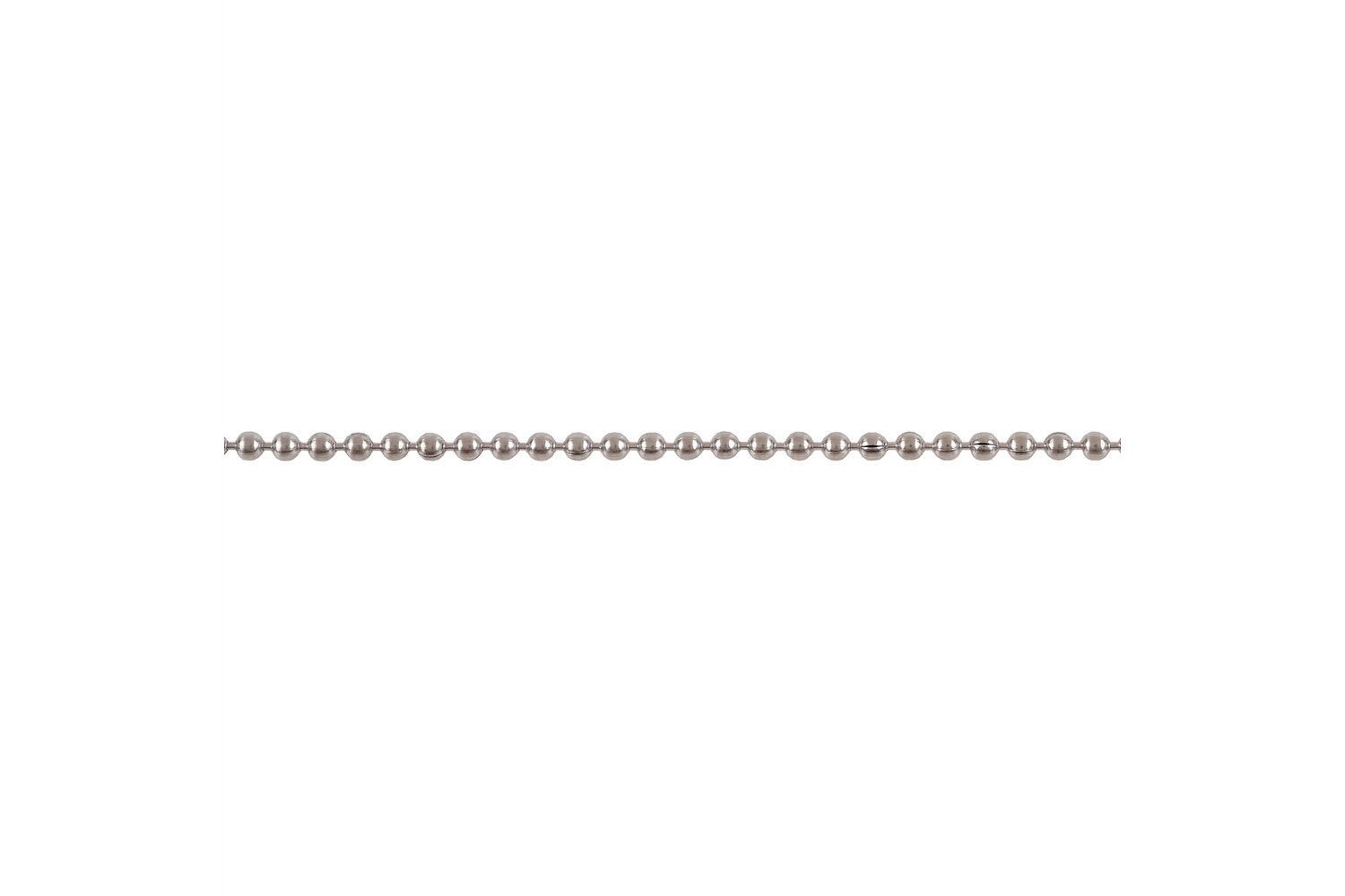 Chaine perlé acier 1.5 mm