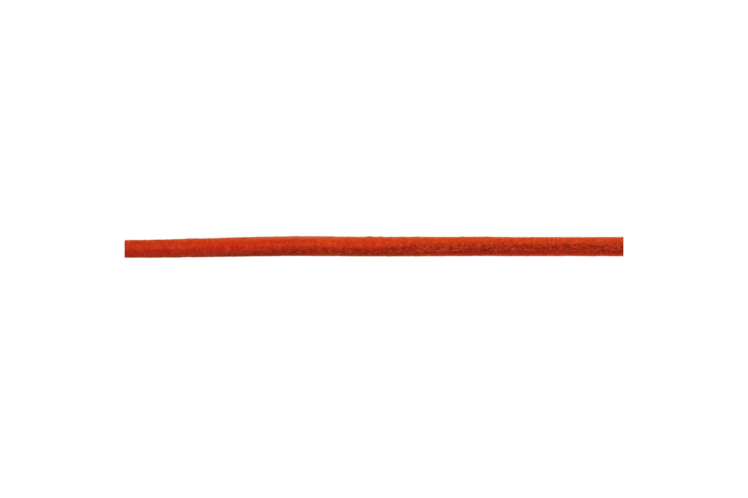 Corde en cuir  orange 2.0 mm