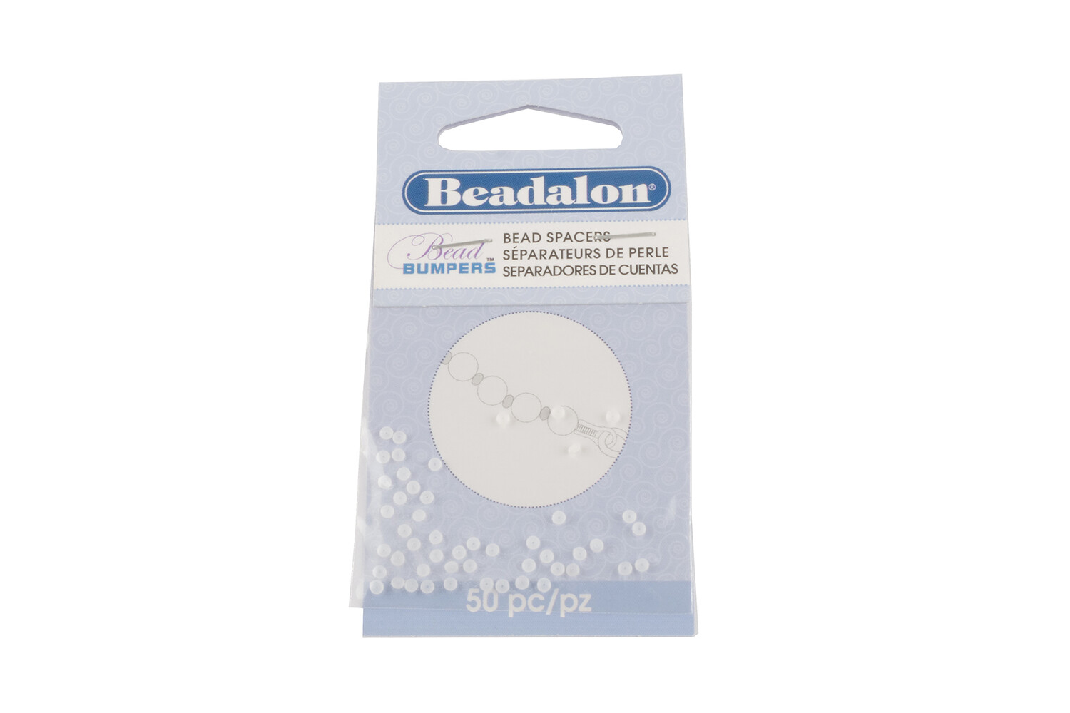 BEAD BUMPERS CLEAR 50ST 2.0 MM