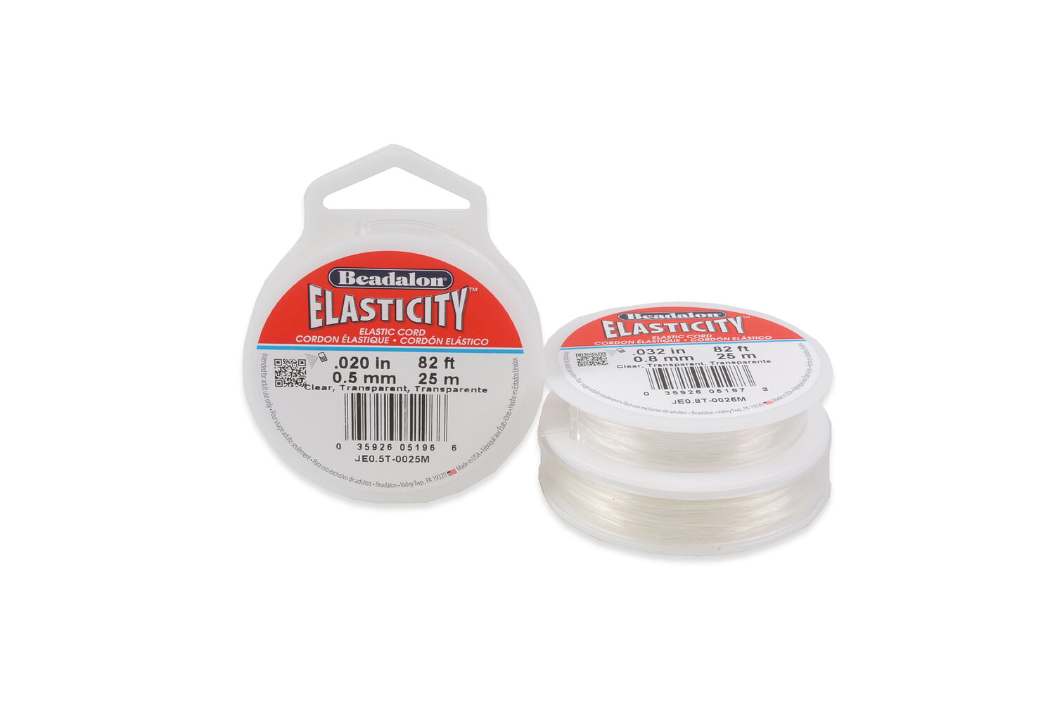 FIL ELASTIQUE TRANSPARENT 0,5 MM - 25 METRES