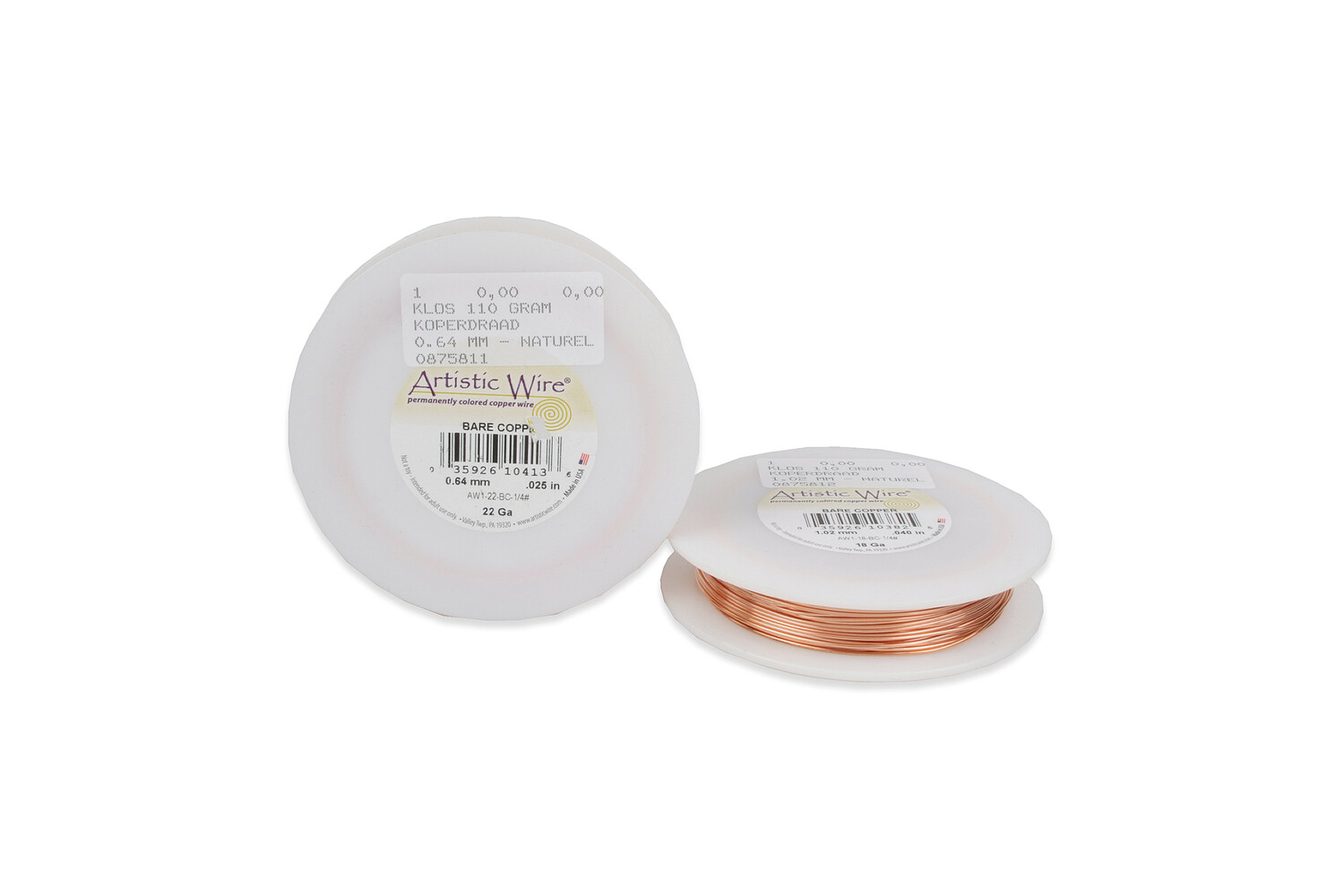 Koperdraad artistic wire koper 0,64 mm 110 gr Beadalon