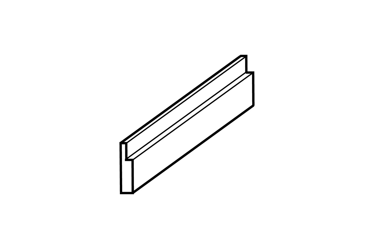 PROFILE A SERTIR ARGENT 925/. 3,6 X 1,0 MM