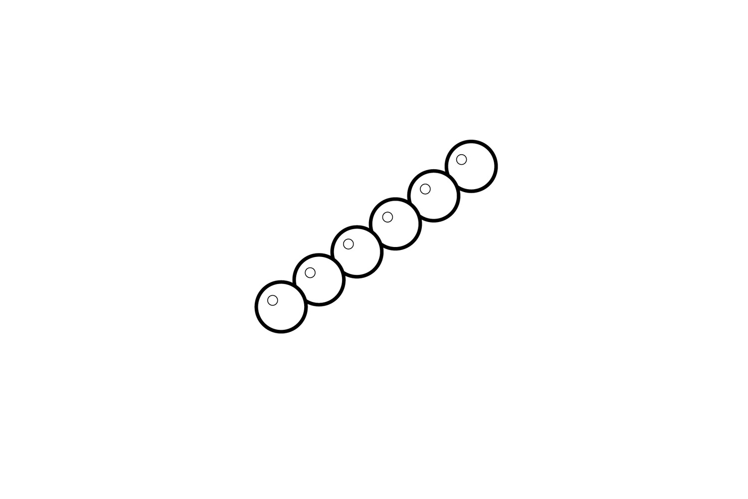Fil perle 3.5 mm argent 925
