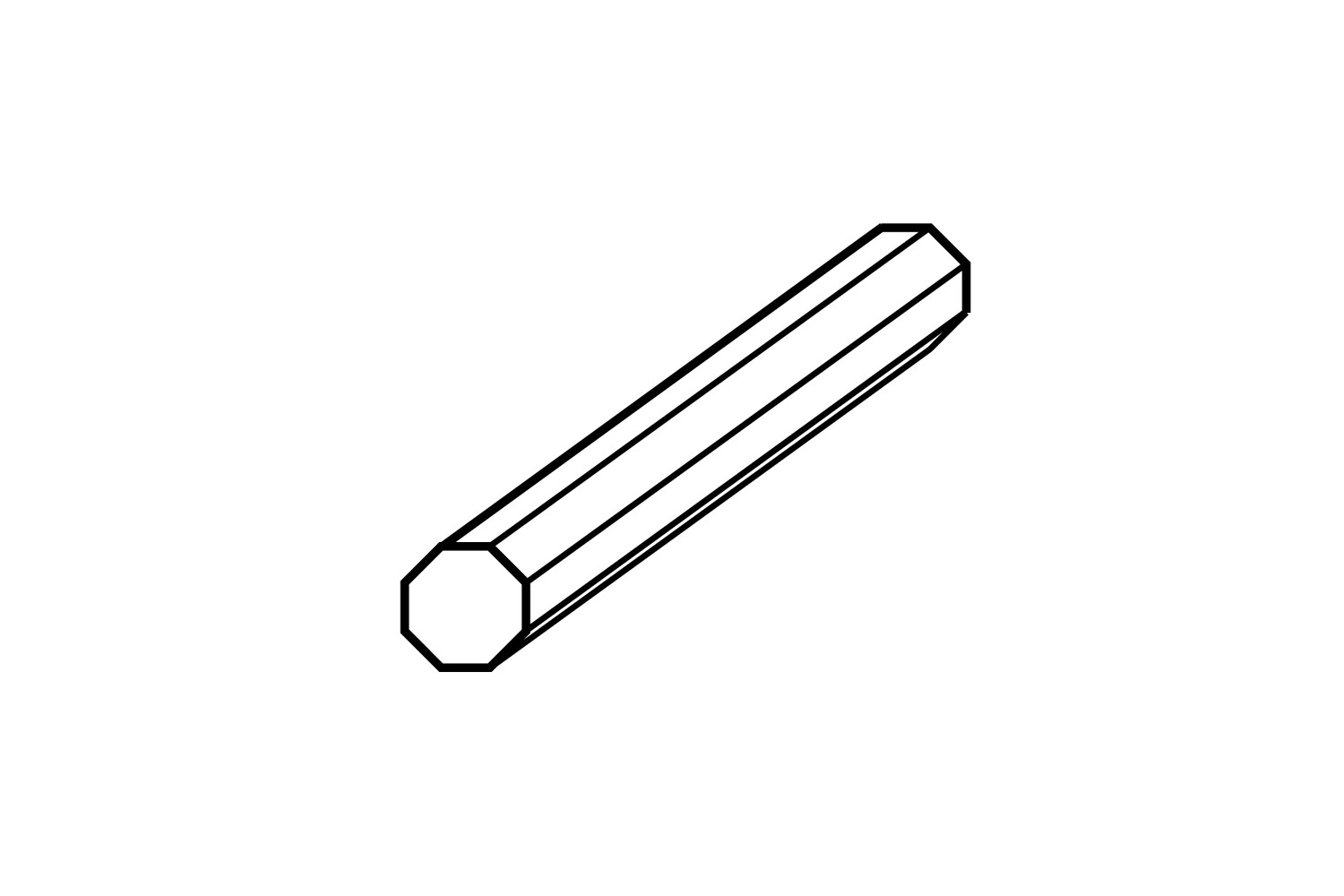 FIL OCTOGONE PLATINE (960/-) 4,0 MM