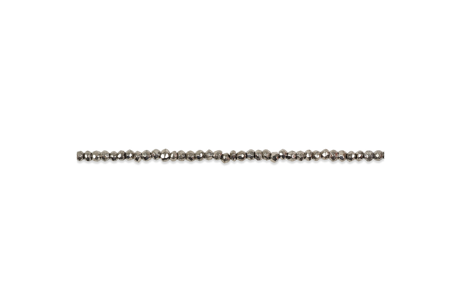 Collier de pyrites taille facettes 3.0 mm