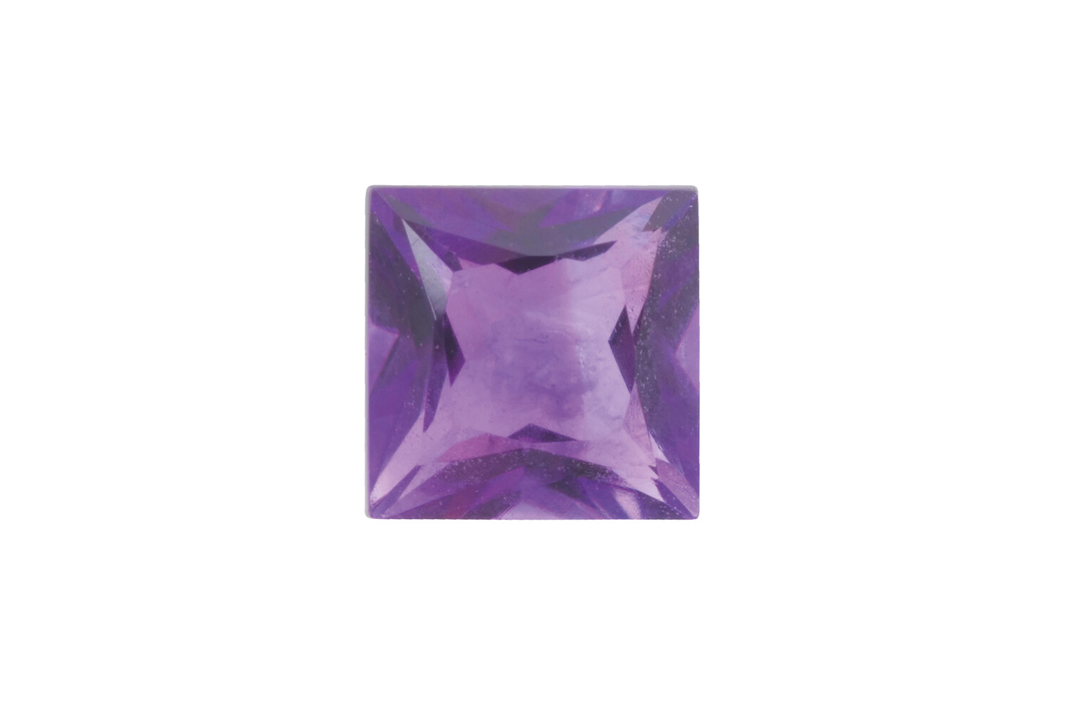 Améthiste véritable taille princesse 4.0 x 4.0 mm