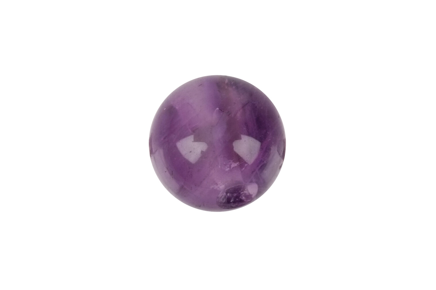 Améthiste taille boule percée 4.0 mm