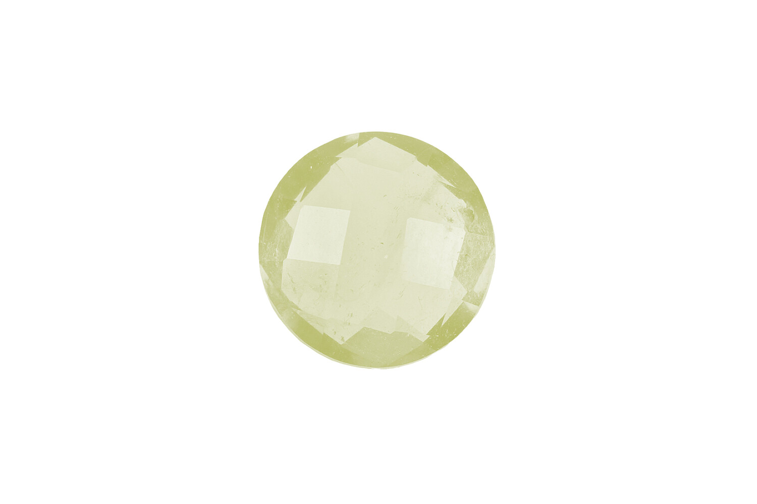 Quartz lime boule taille facette 8.0 mm