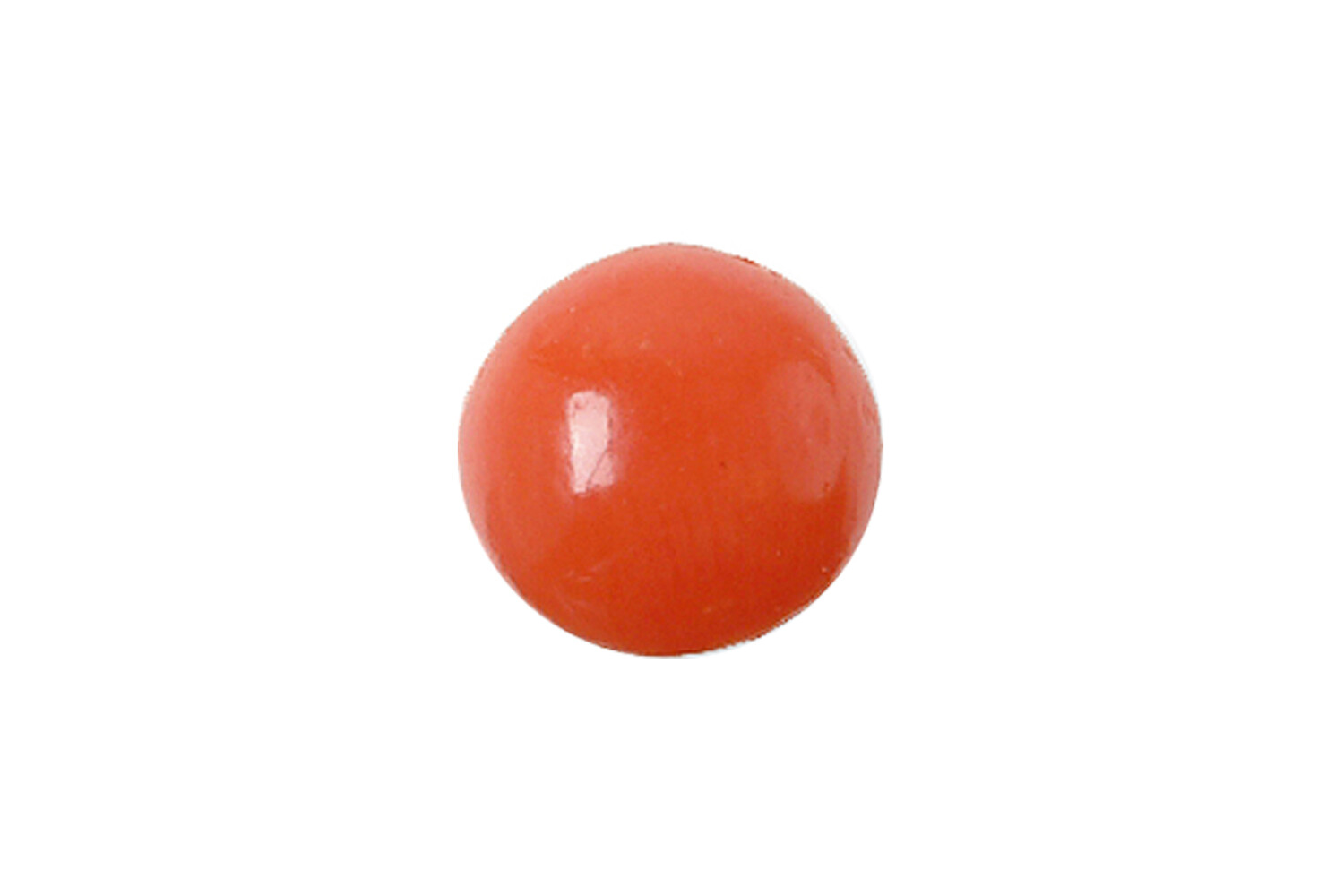 Corail rouge bouton percé 7.0 mm