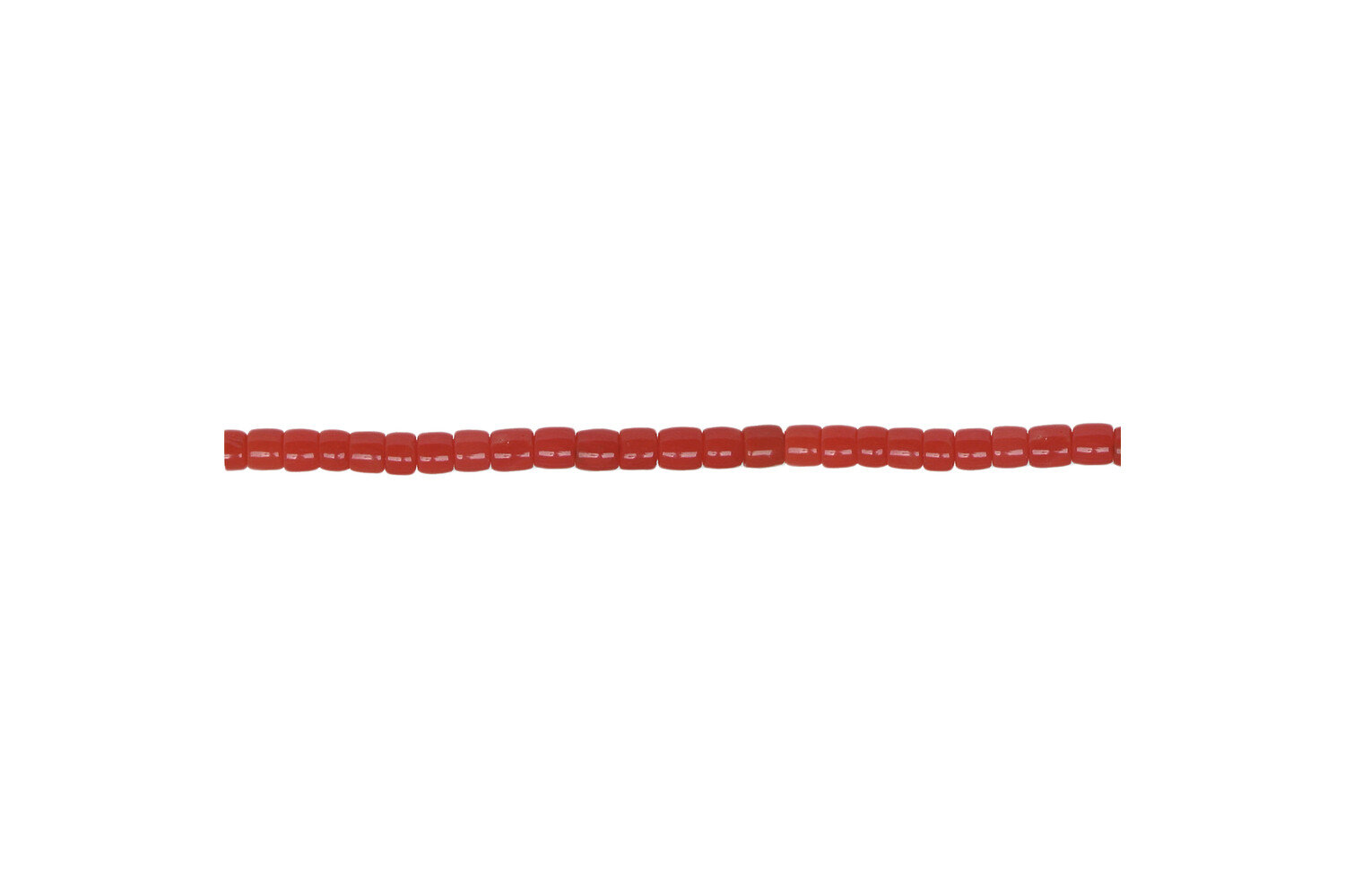 Collier de coraux rouge tonneau 3.0 mm