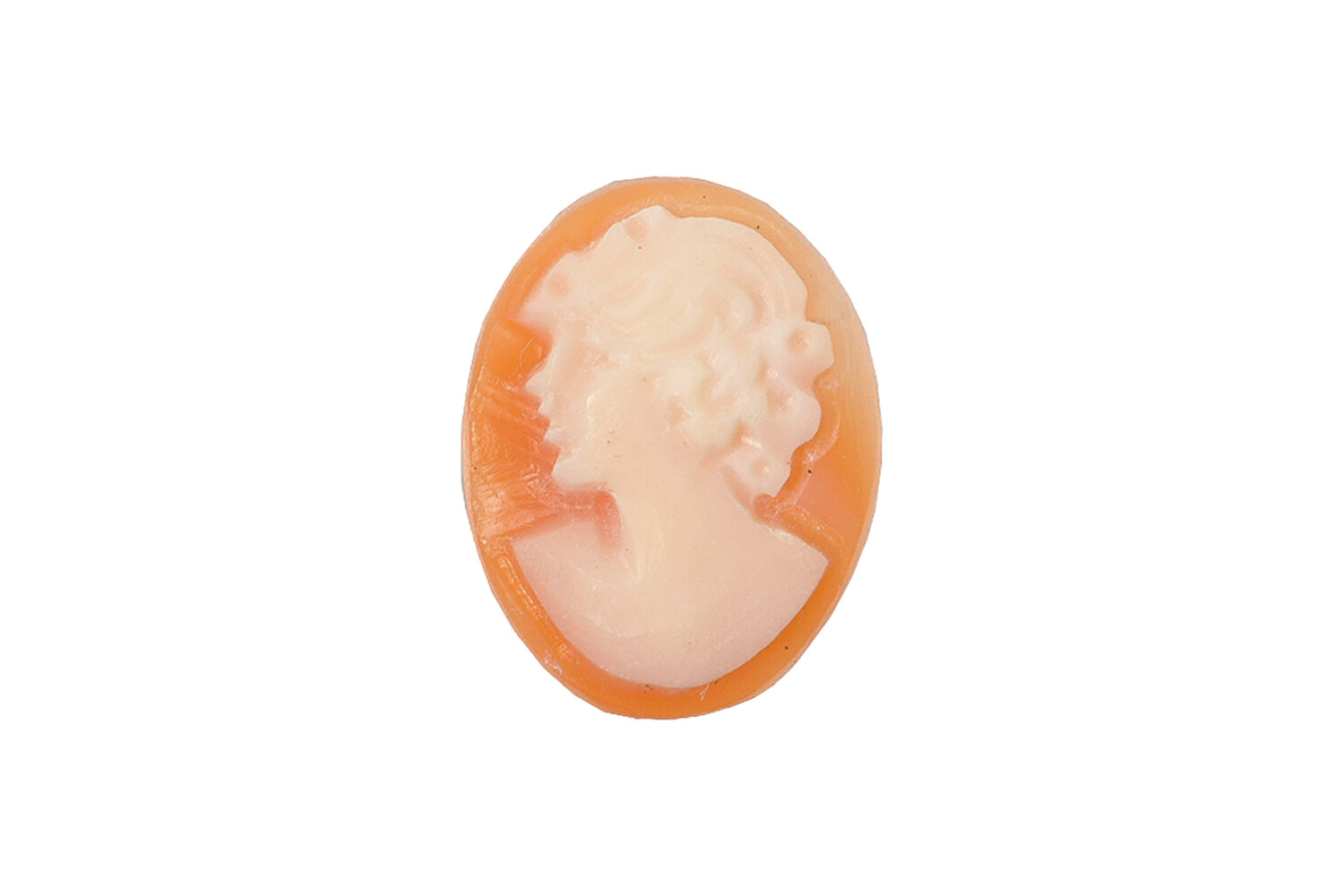 Camée ovale taille cabochon 16.0 x 8.0 mm