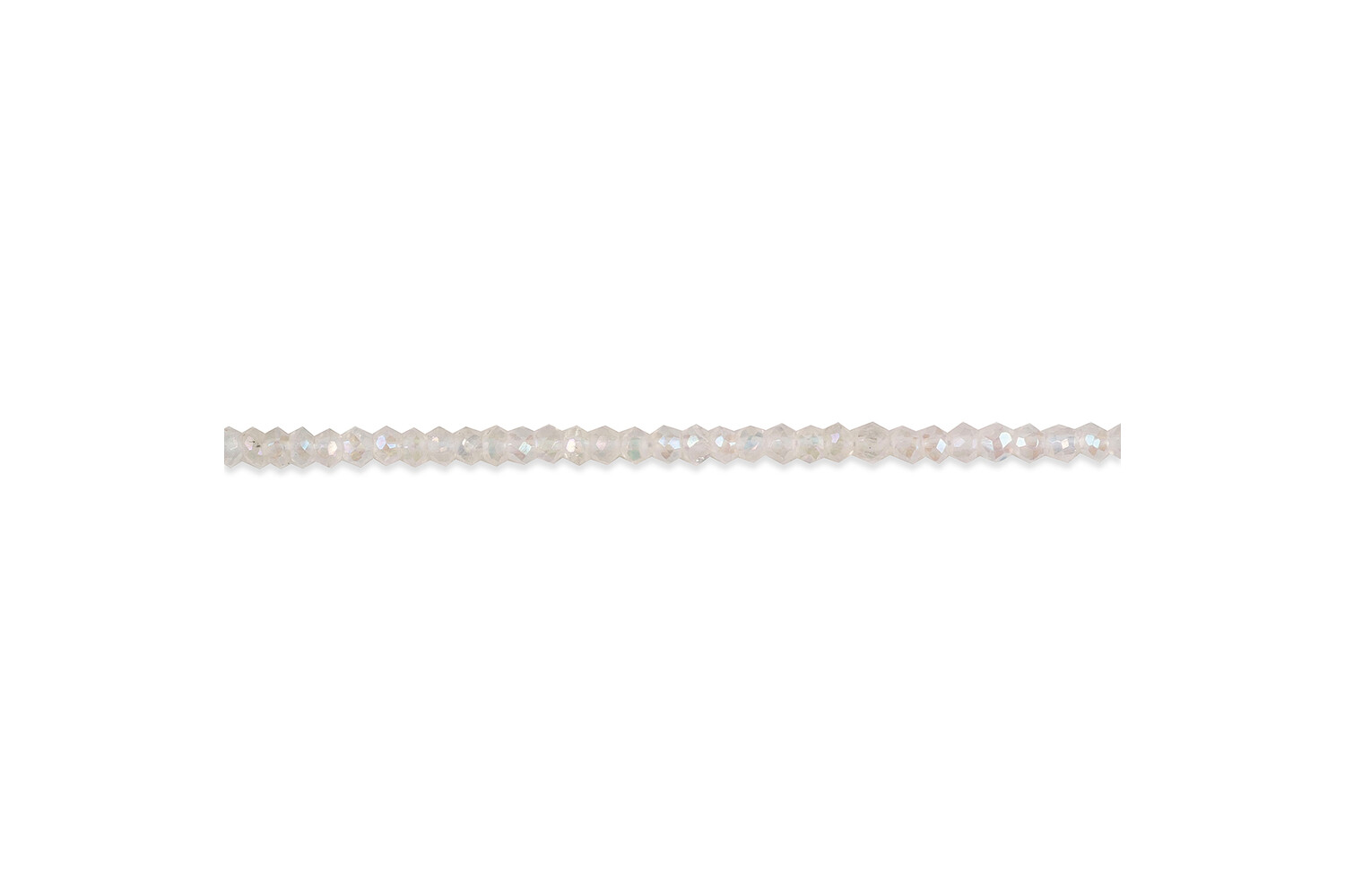Collier de labradorites blanches taille facette 3,0 mm