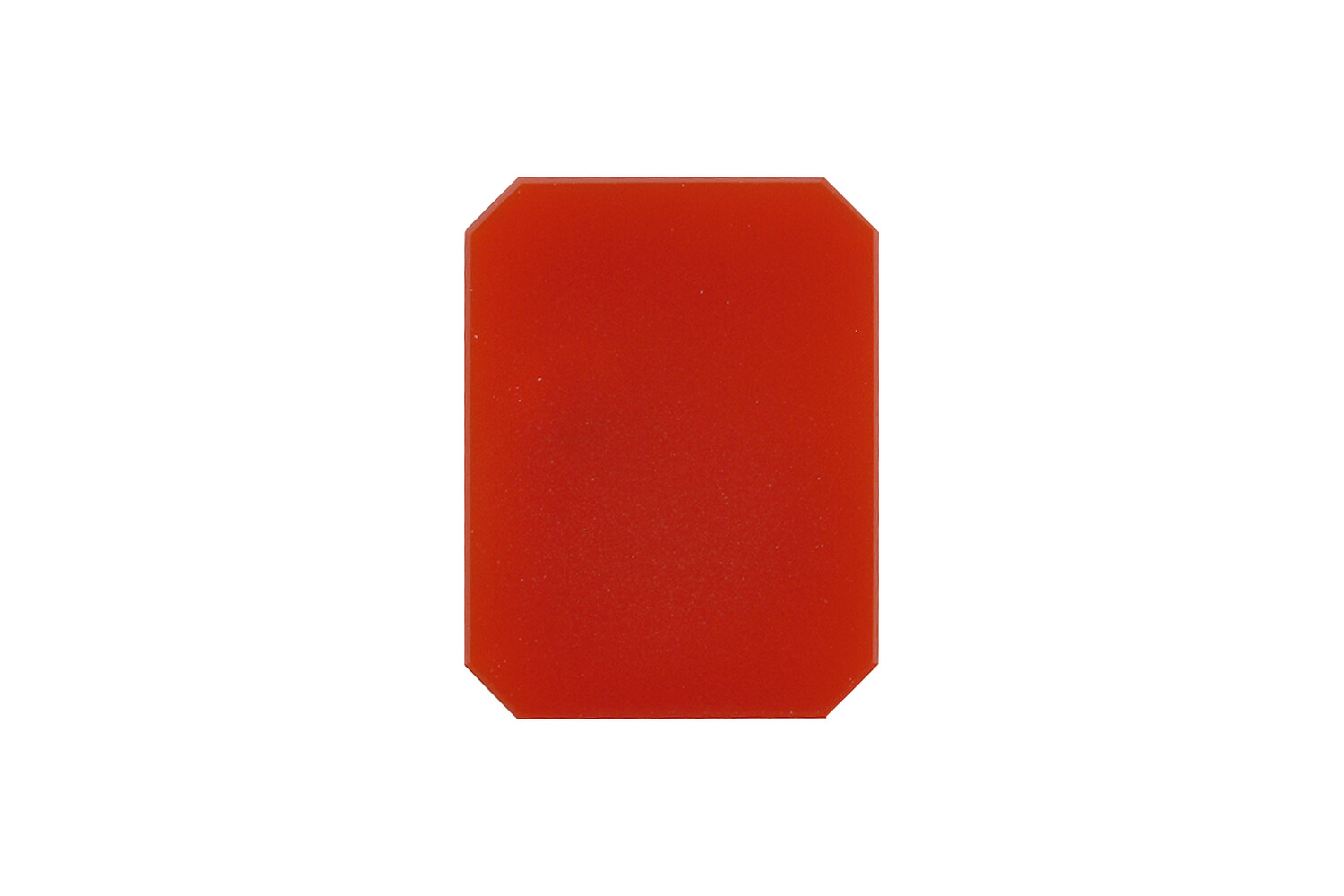 Cornaline plaque octogonale 8.0 x 6.0 mm
