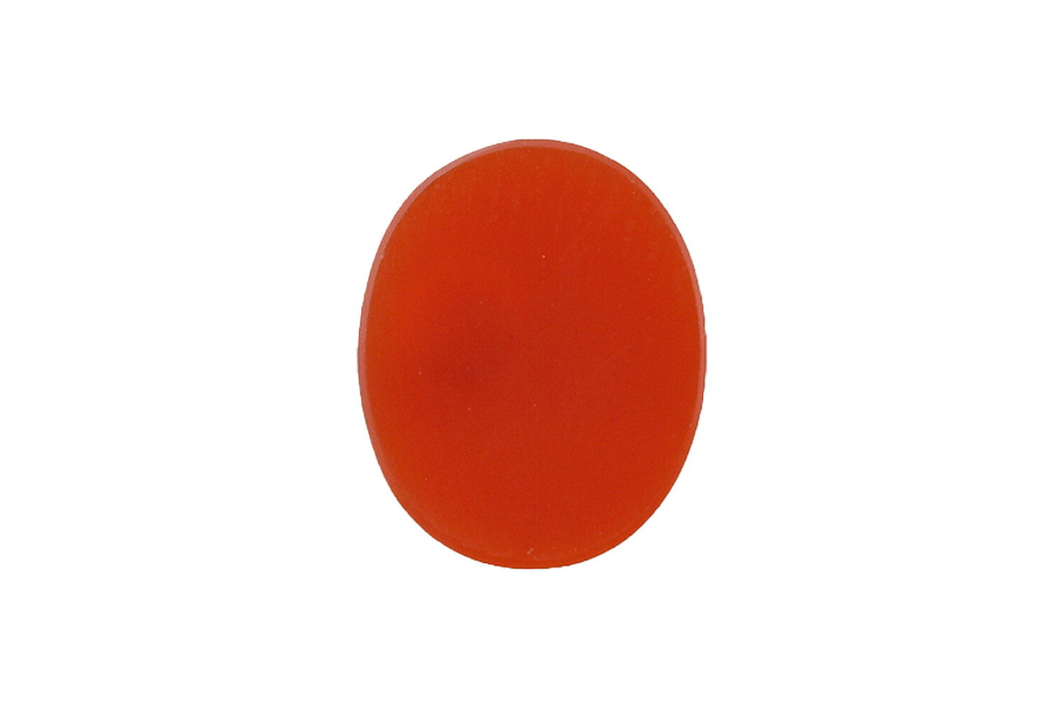 Cornaline plaque ovale 6.0 x 4.0 mm