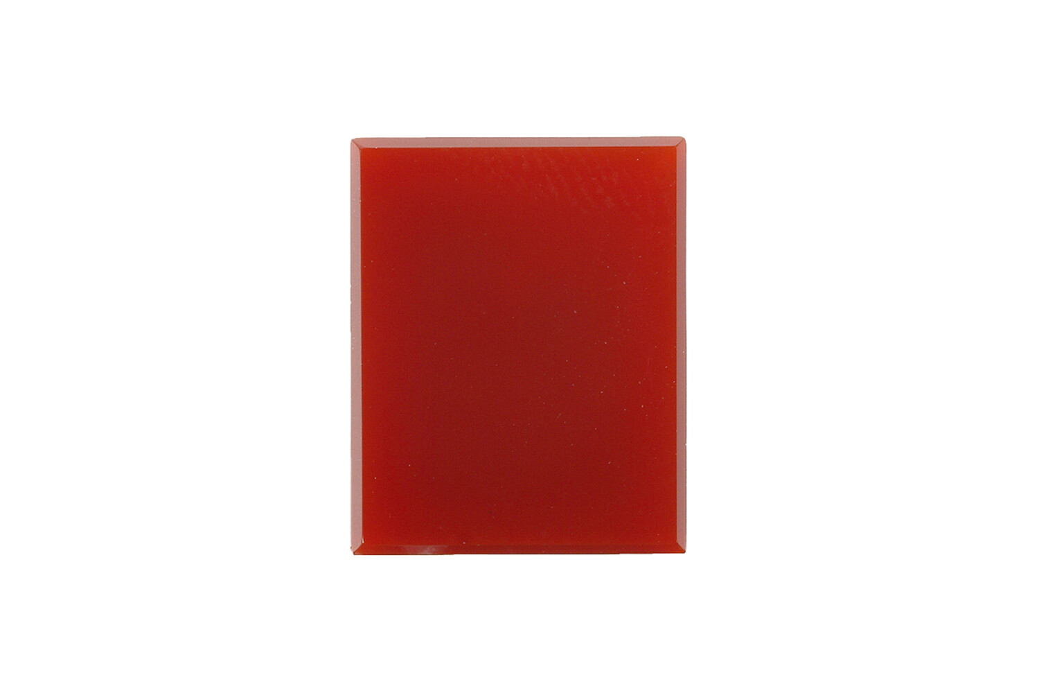 Cornaline rectangle avec champfrein 13.0 x 10.0 mm