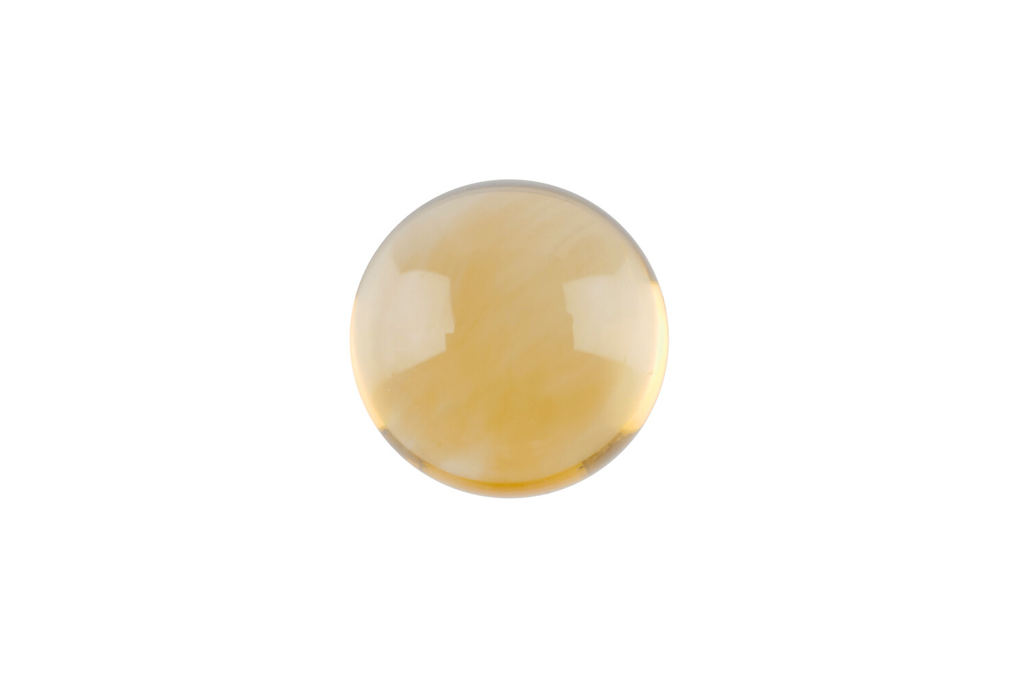 Citrine véritable taille cabochon rond 2.5 mm