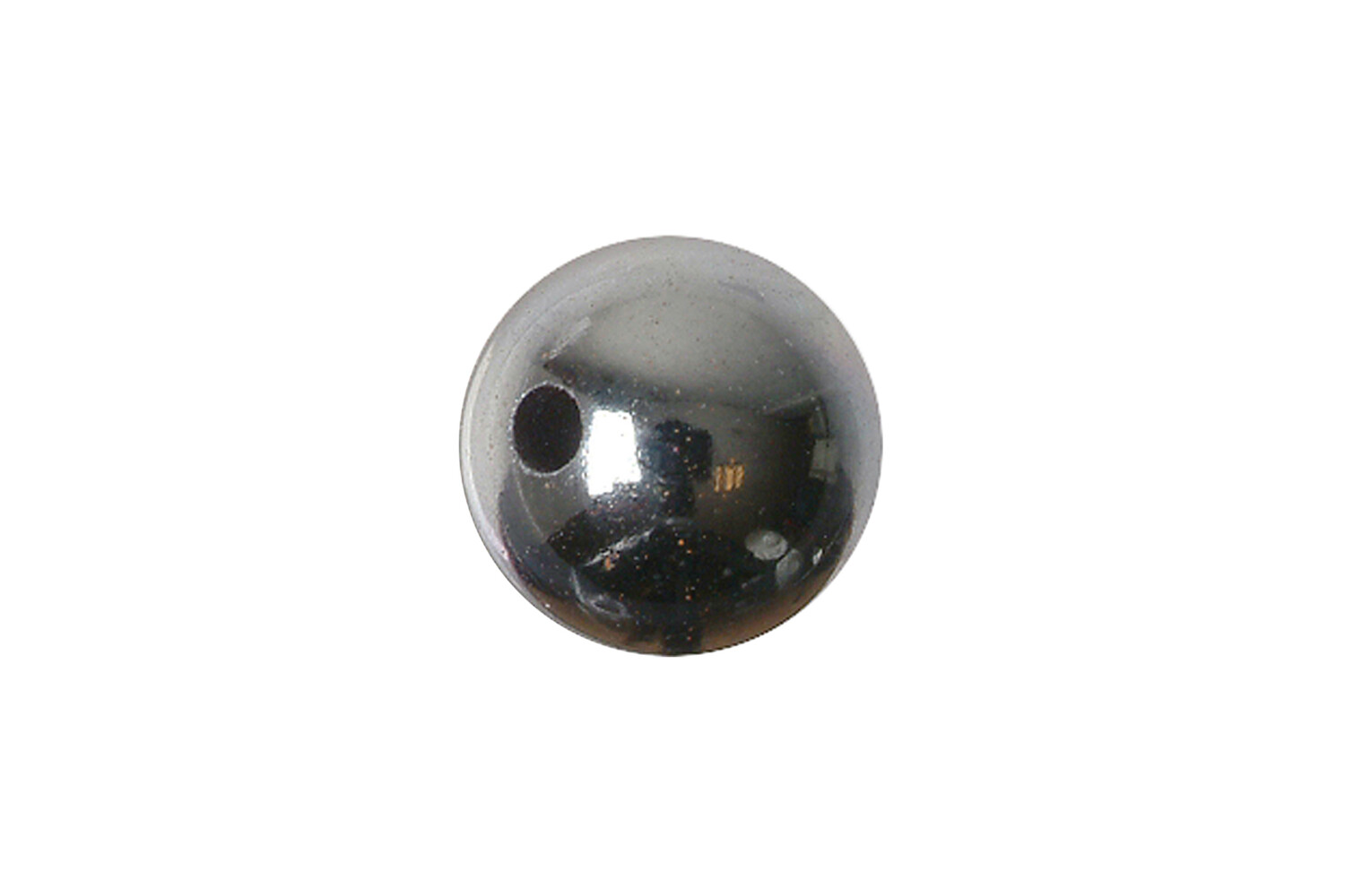 Hématite ronde 1 trou 4.0 mm