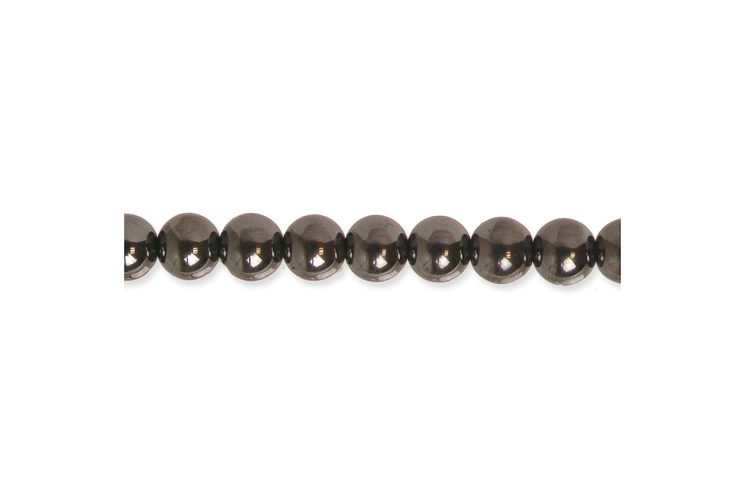 Collier d'hématites rondes 8.0 mm