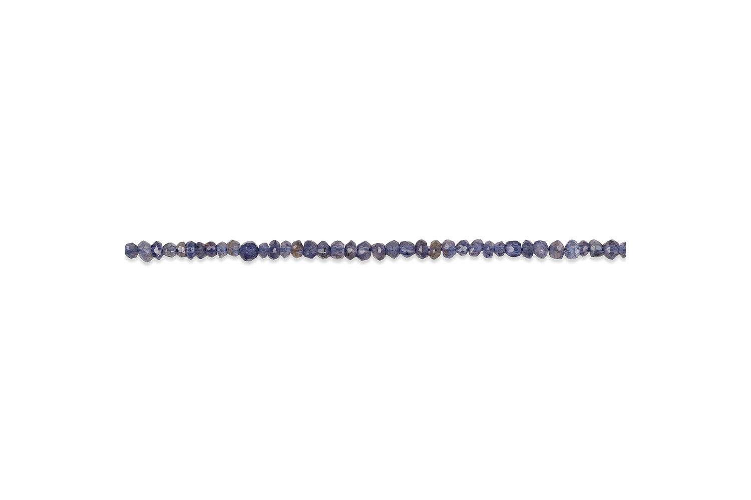 Collier d'iolites taille facettes 3.0 mm