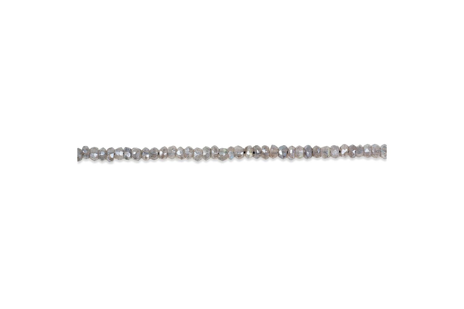 Collier de labradorites grises taille facettes 3.0 mm