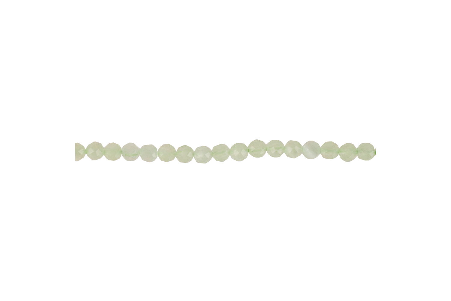 Collier d'agathes vertes taille facettes 3.0 mm
