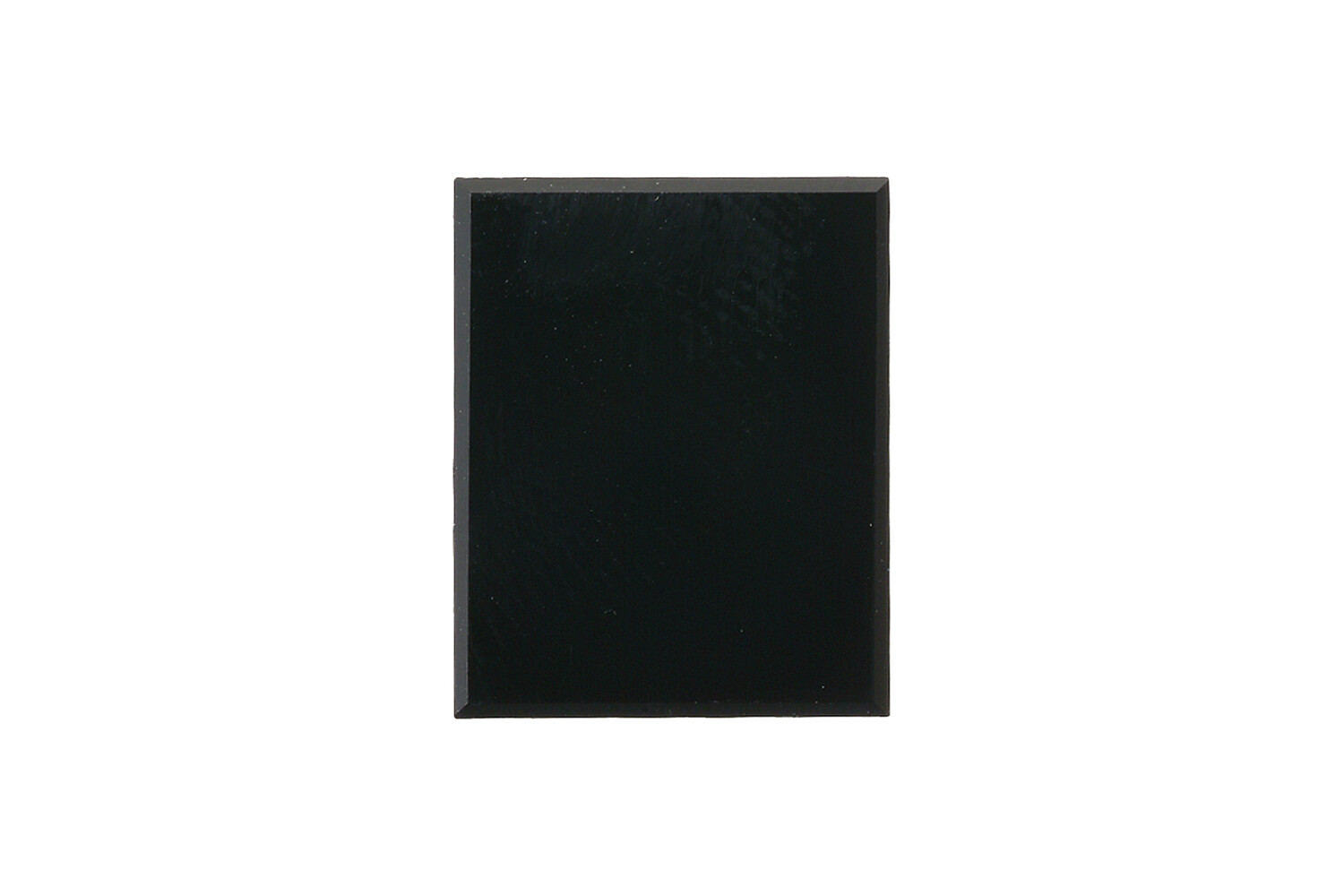 Onyx plaque rectangle champfrein 13.0 x 9.0 mm