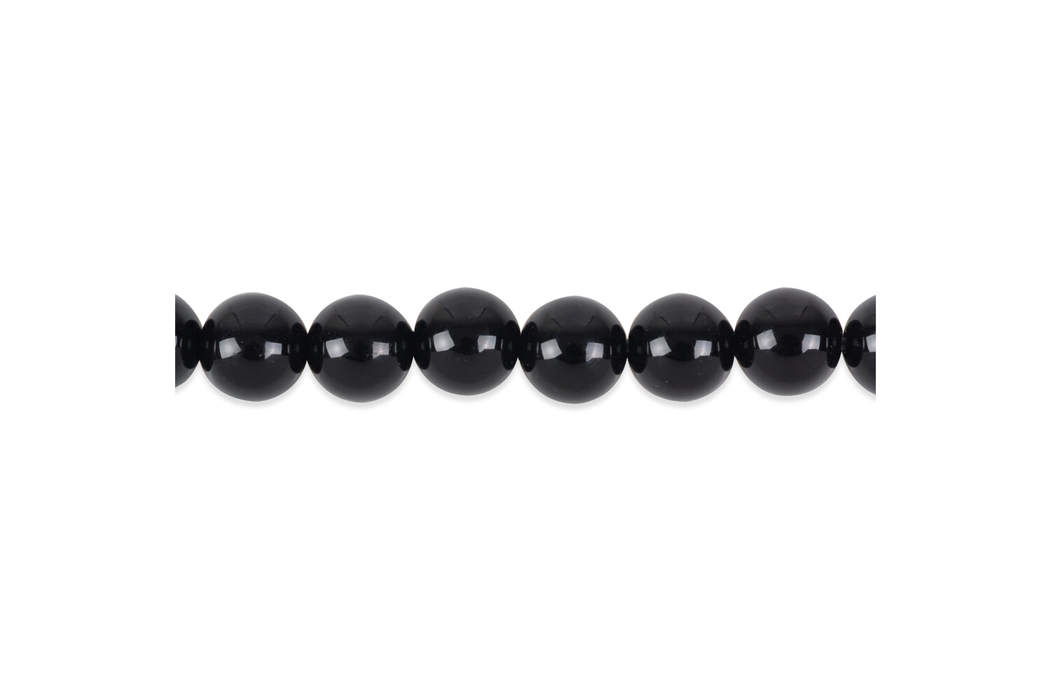 Collier d'onyx perle t/d 2.0 mm