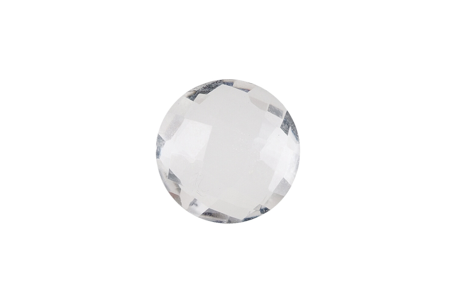 Quartz blanc taille facette double face 10.0 mm