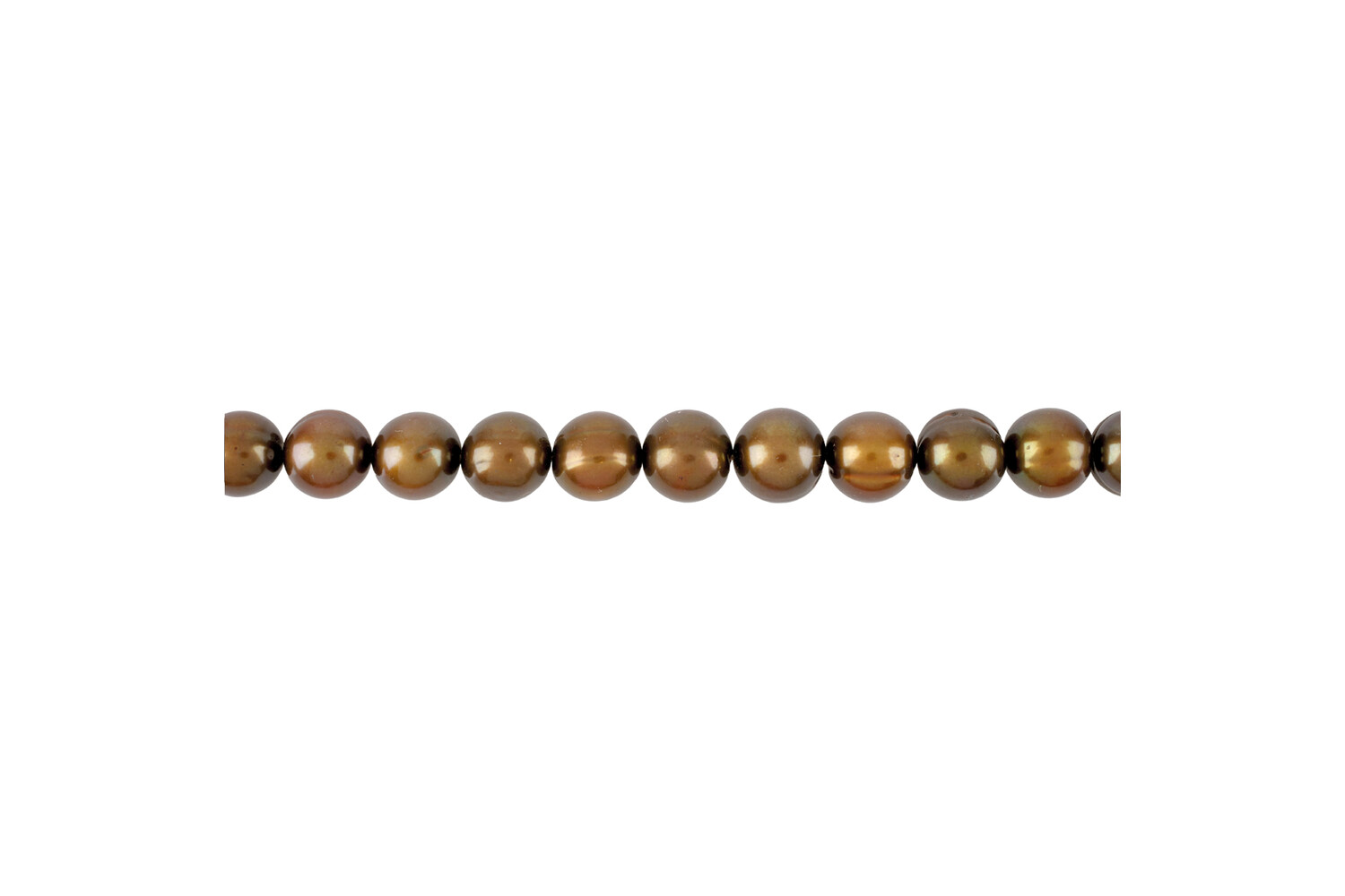 Collier de perles d'eau douce brunes 10.0 - 11.0 mm