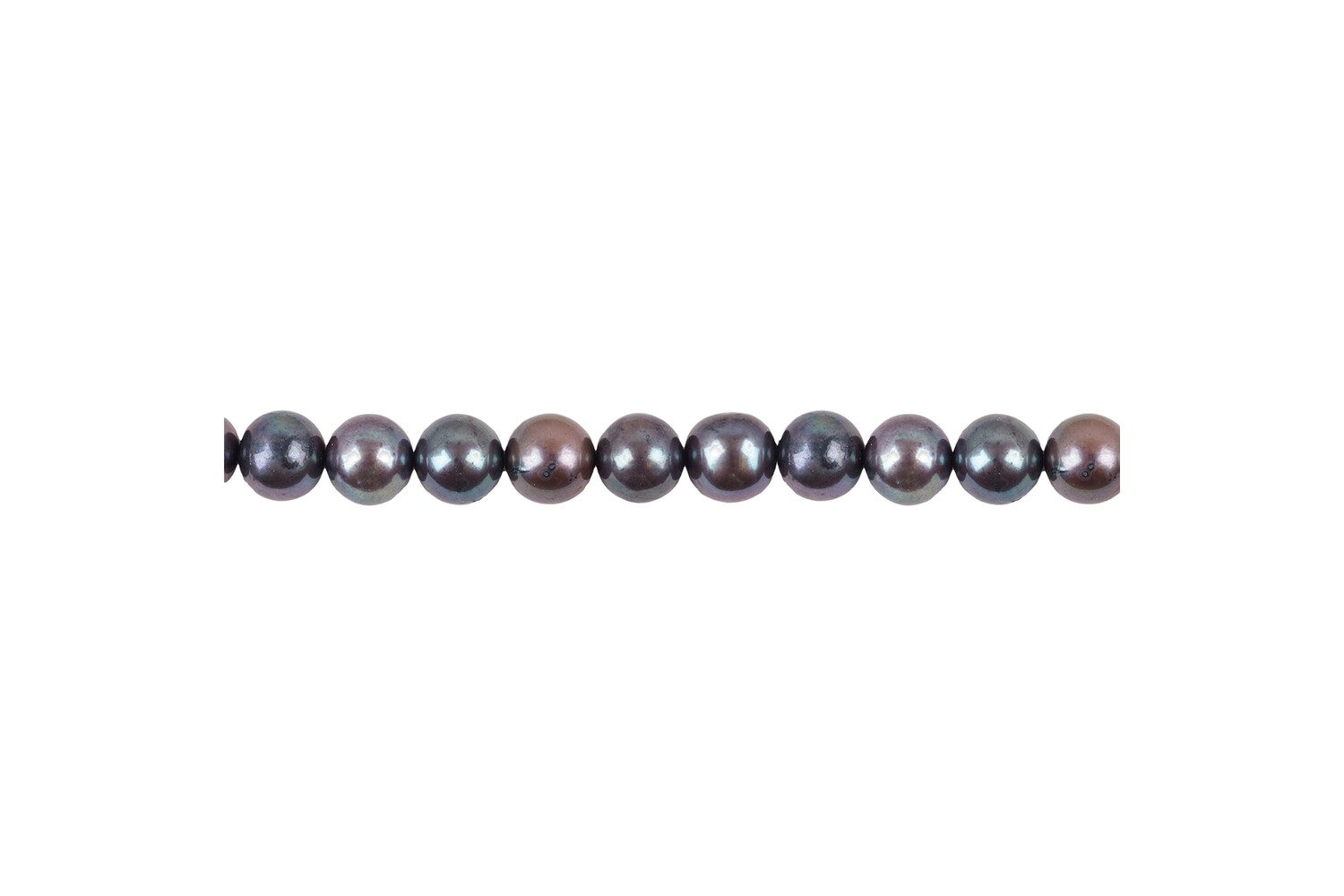 Collier de perles d'eau douce noires 11.0- 11.5 mm
