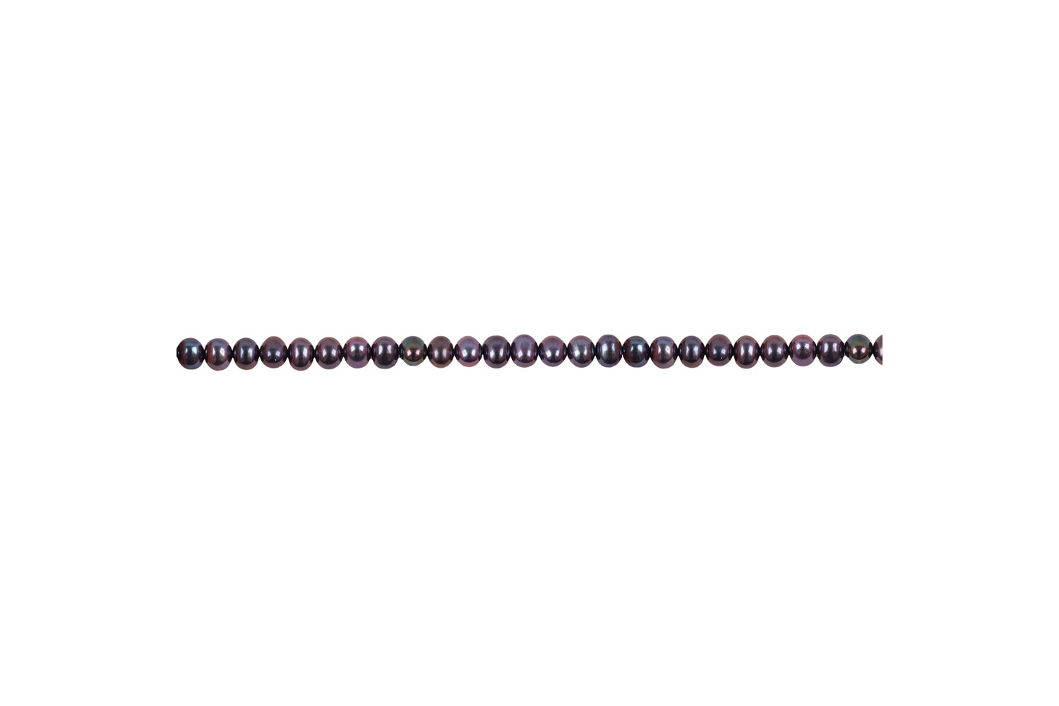 Collier de perles d'eau douce noires 5.0 - 5.5 mm