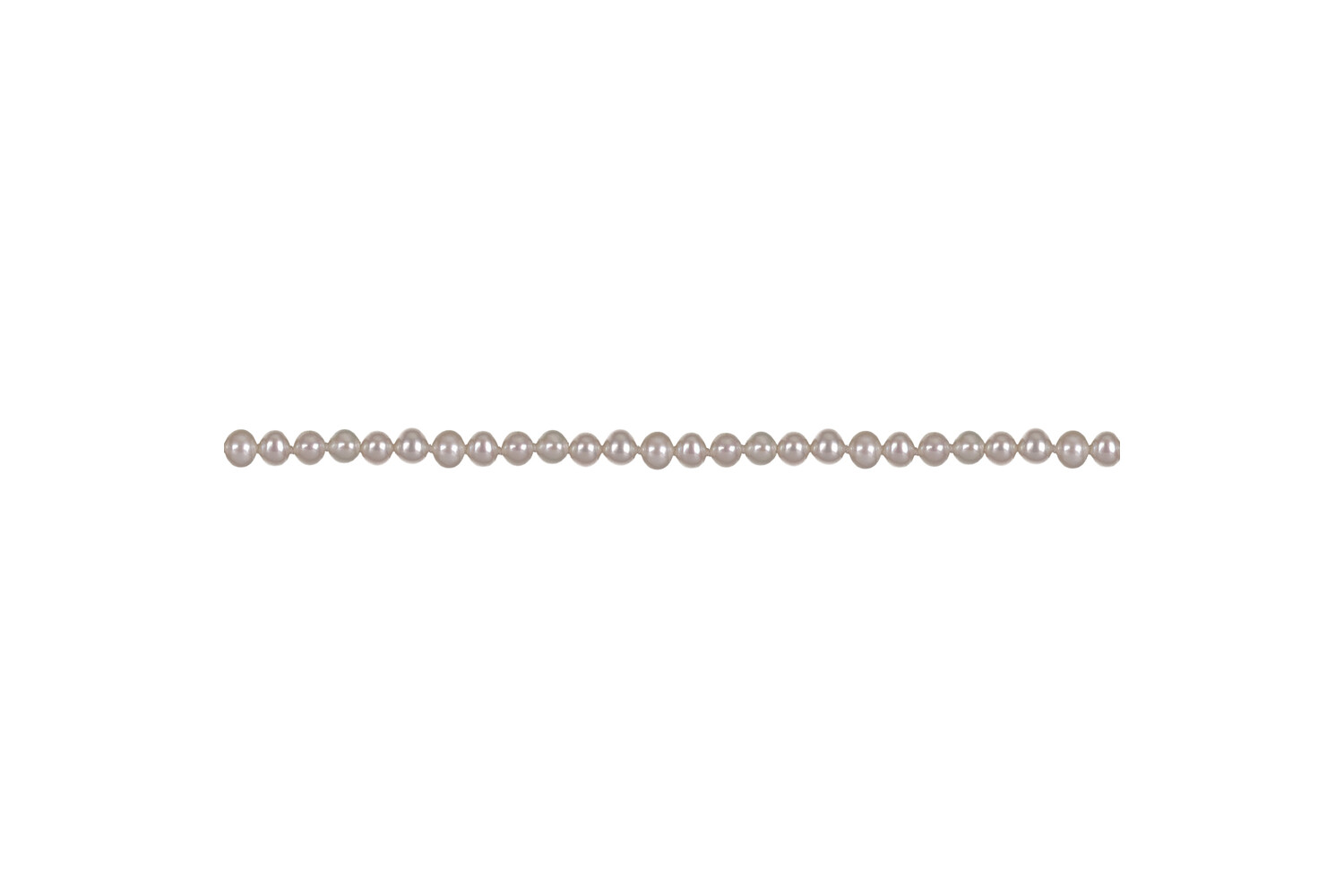 Collier de perles d'eau douce nouées blanches 5.0 - 5.5 mm