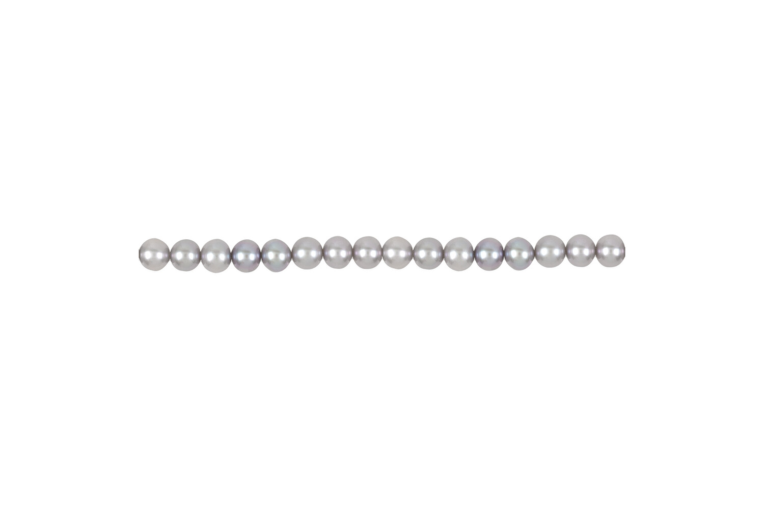 Collier de perles d'eau douce grises 6.0 - 6.5 mm