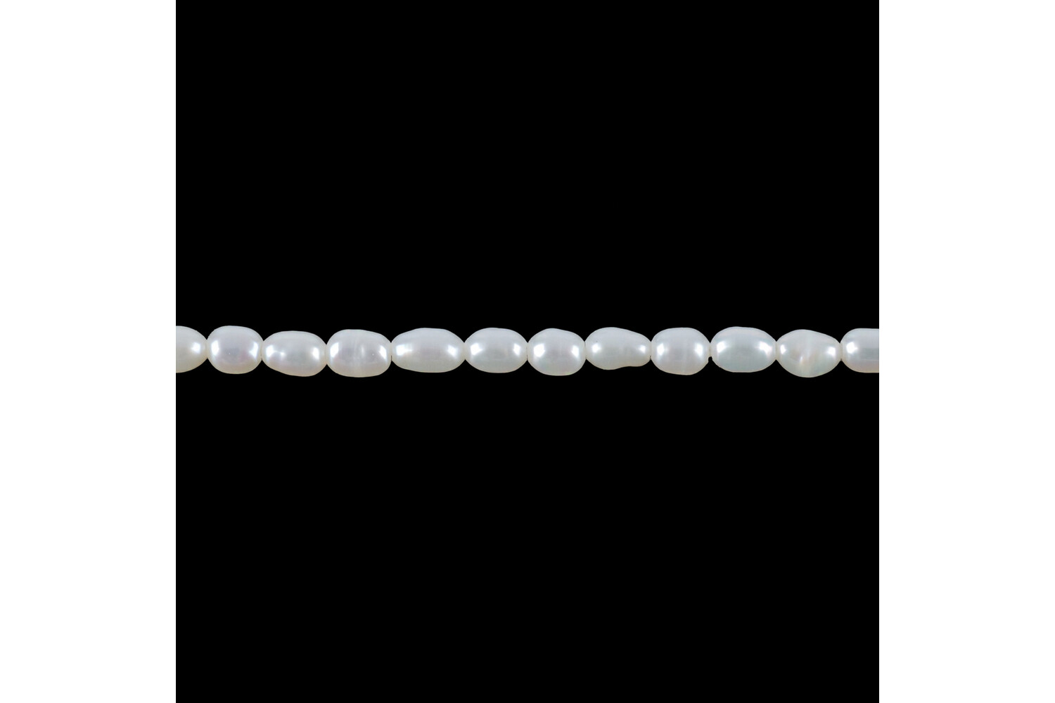 Collier de perles d'eau douce grain de riz 2.5 - 3.0 mm