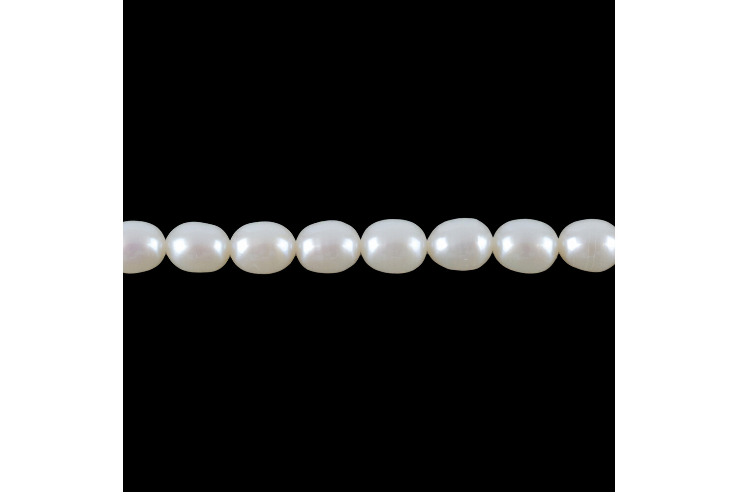 Collier de perles d'eau douce grain de riz 4.5 - 5.0 mm